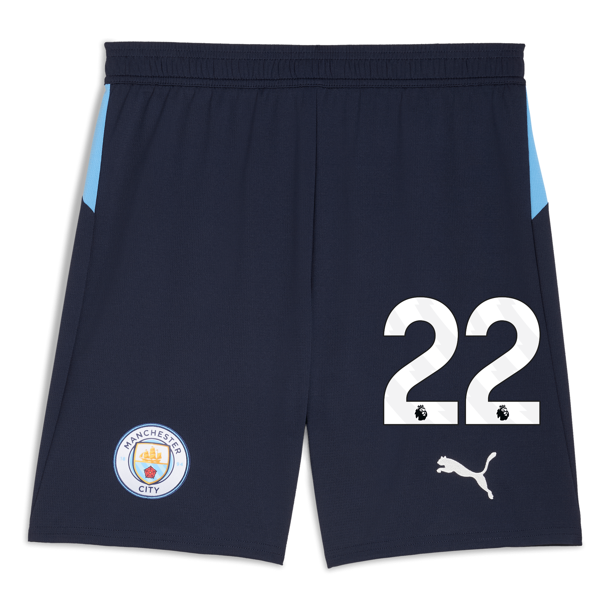 Manchester City manchester city football shorts navy 202526 with 22 Collection - ManchesterCitystore.com