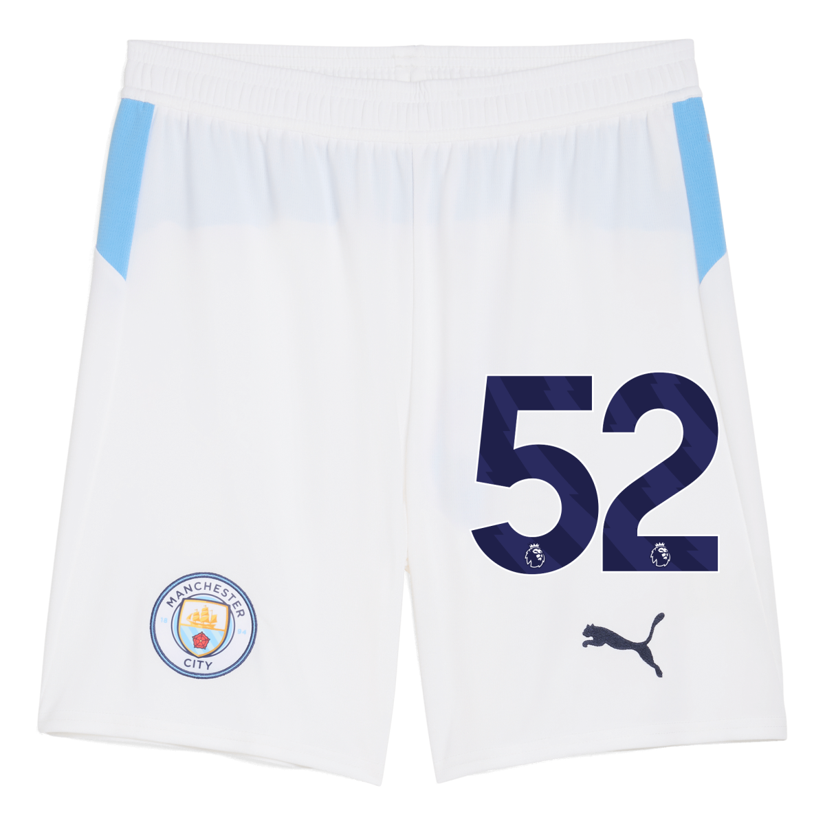 Manchester City manchester city football shorts white 202526 with 52 Collection - ManchesterCitystore.com