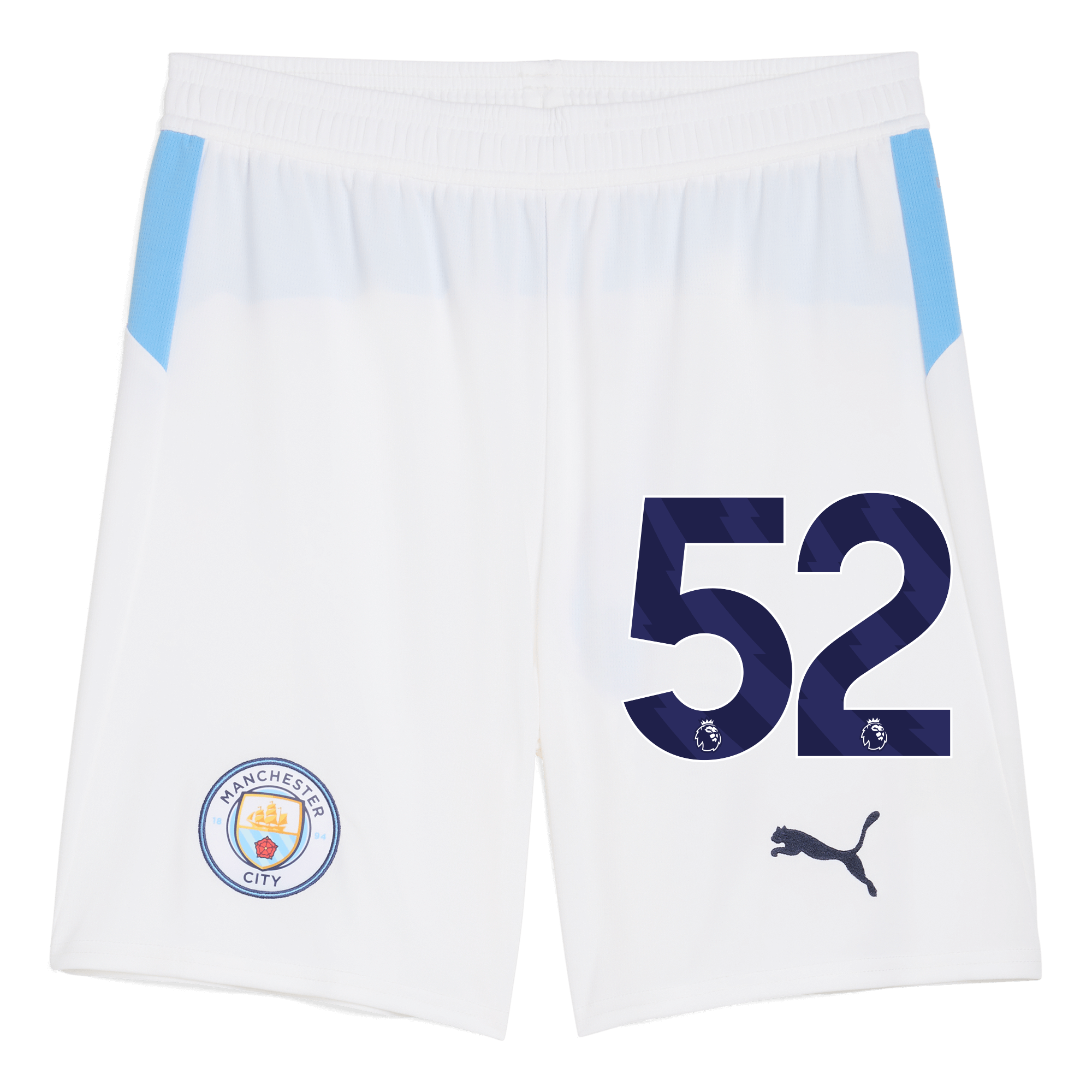 Manchester City manchester city football shorts white 202526 with 52 Collection - ManchesterCitystore.com