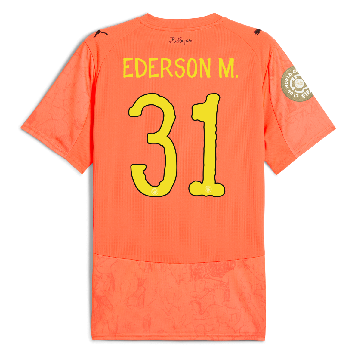 Manchester City manchester city gk kidsuper club world cup jersey orange 202526 with ederson m. 31 printing Collection - ManchesterCitystore.com