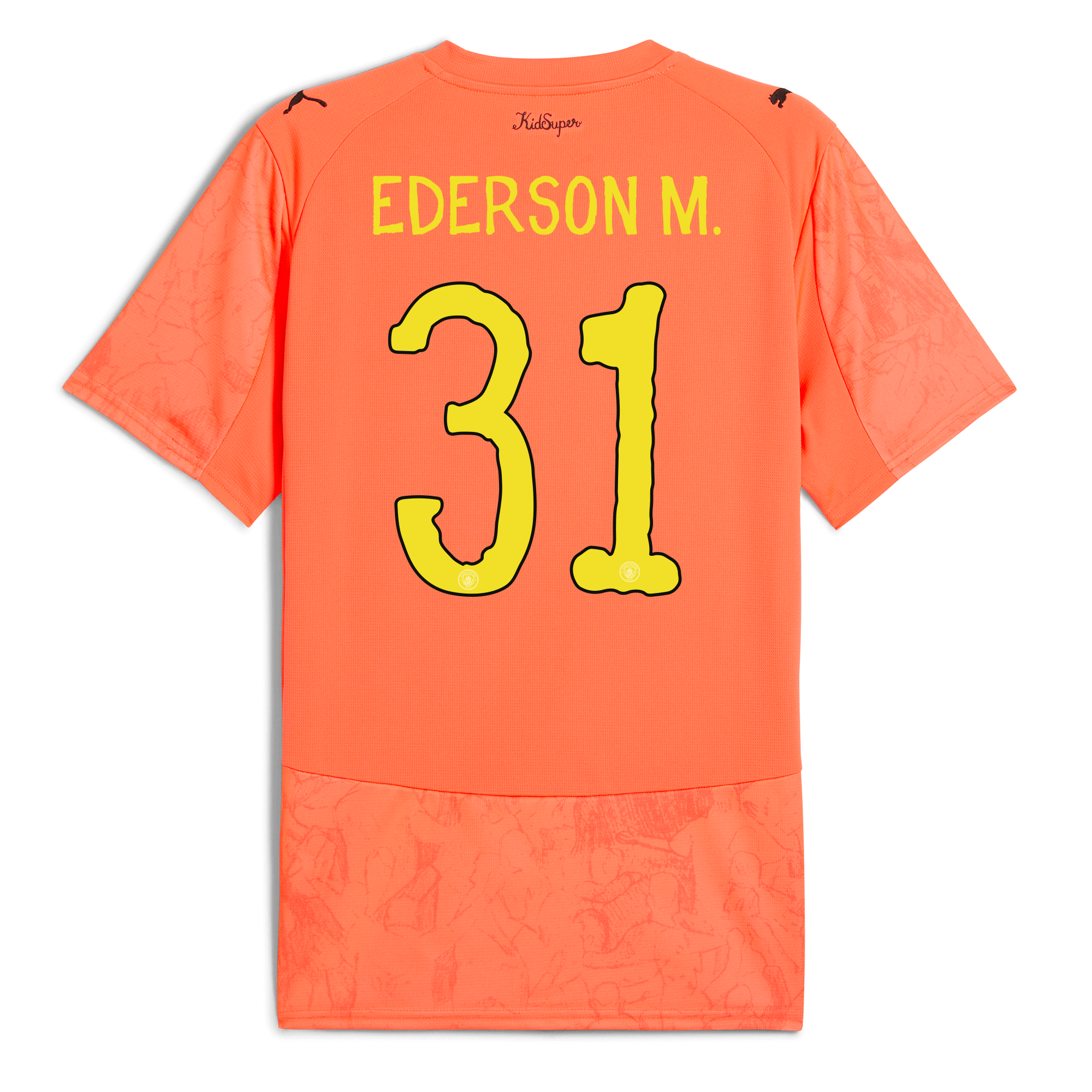 Manchester City manchester city gk kidsuper jersey orange 202526 with ederson m. 31 printing Collection - ManchesterCitystore.com