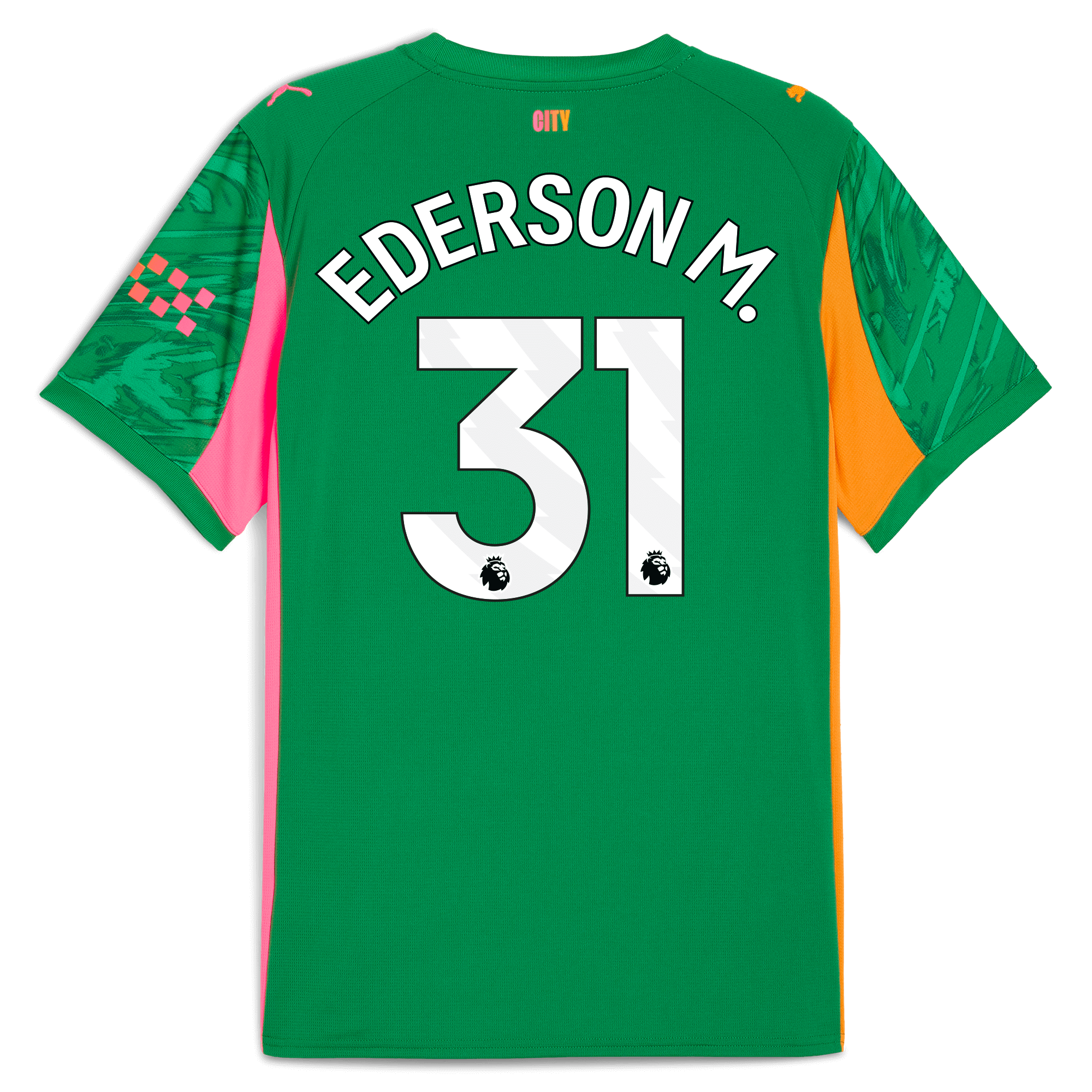 Manchester City manchester city goalkeeper jersey green 202526 with ederson m. 31 printing Collection - ManchesterCitystore.com