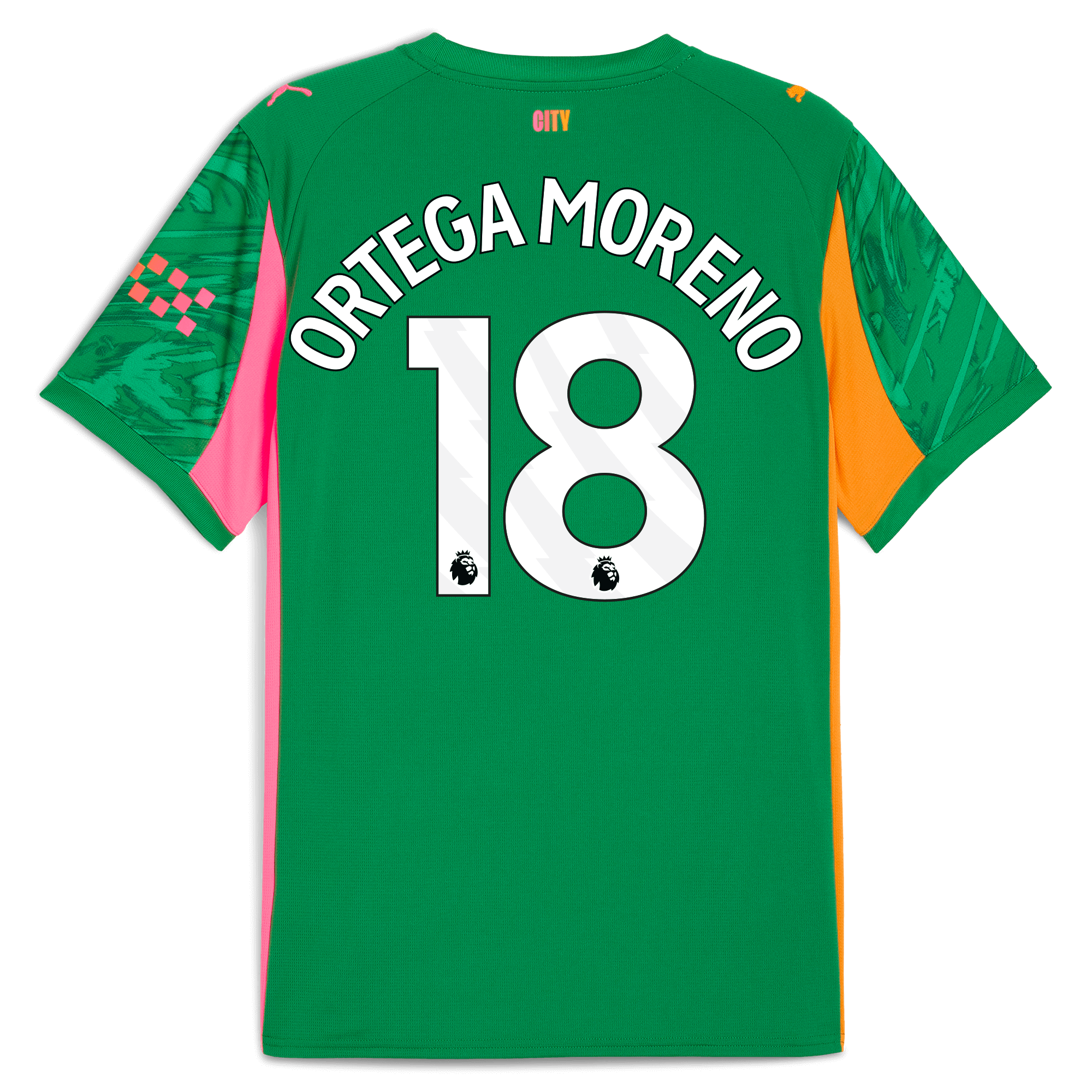 Manchester City manchester city goalkeeper jersey green 202526 with ortega moreno 18 printing Collection - ManchesterCitystore.com