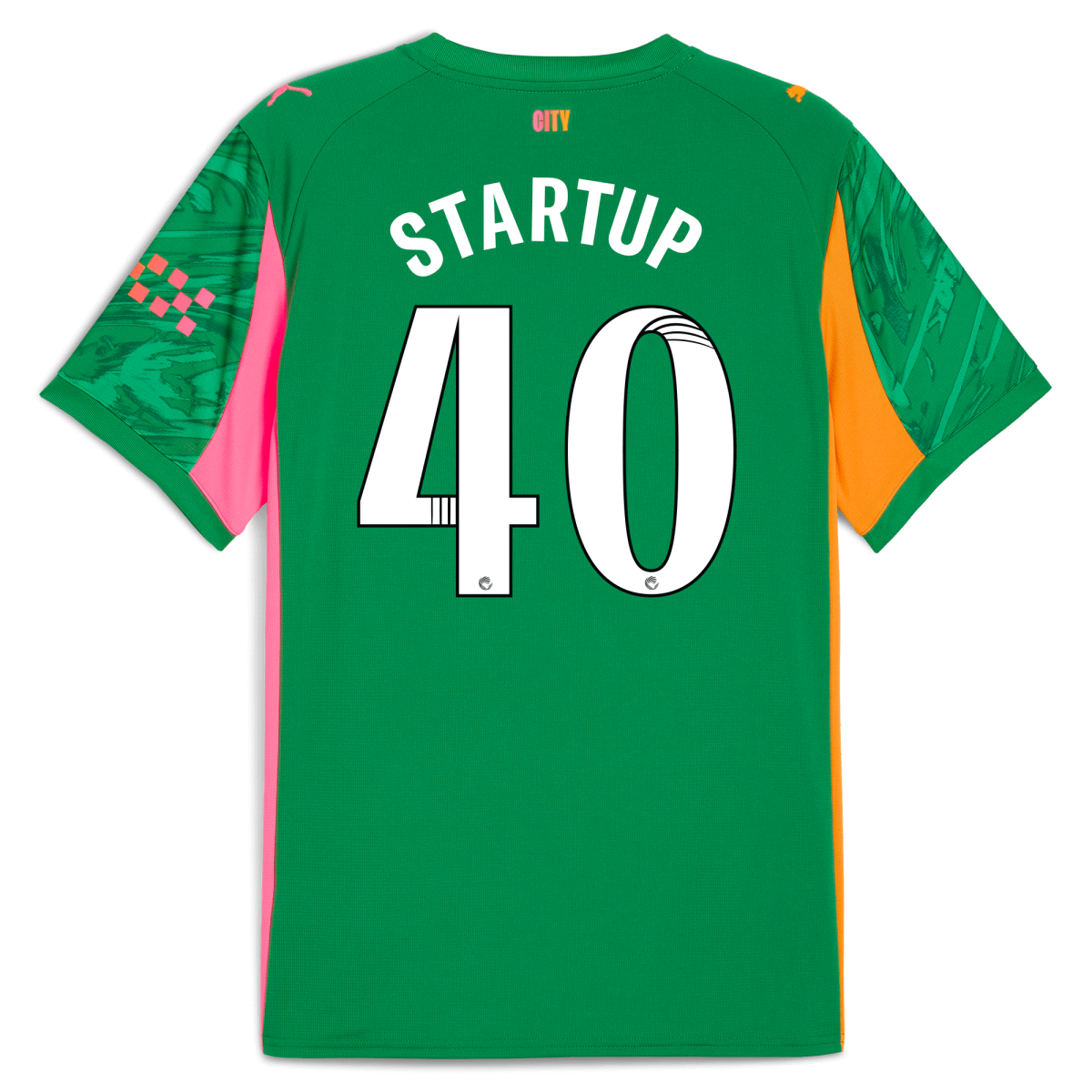 Manchester City manchester city goalkeeper jersey green 202526 with startup 40 printing Collection - ManchesterCitystore.com
