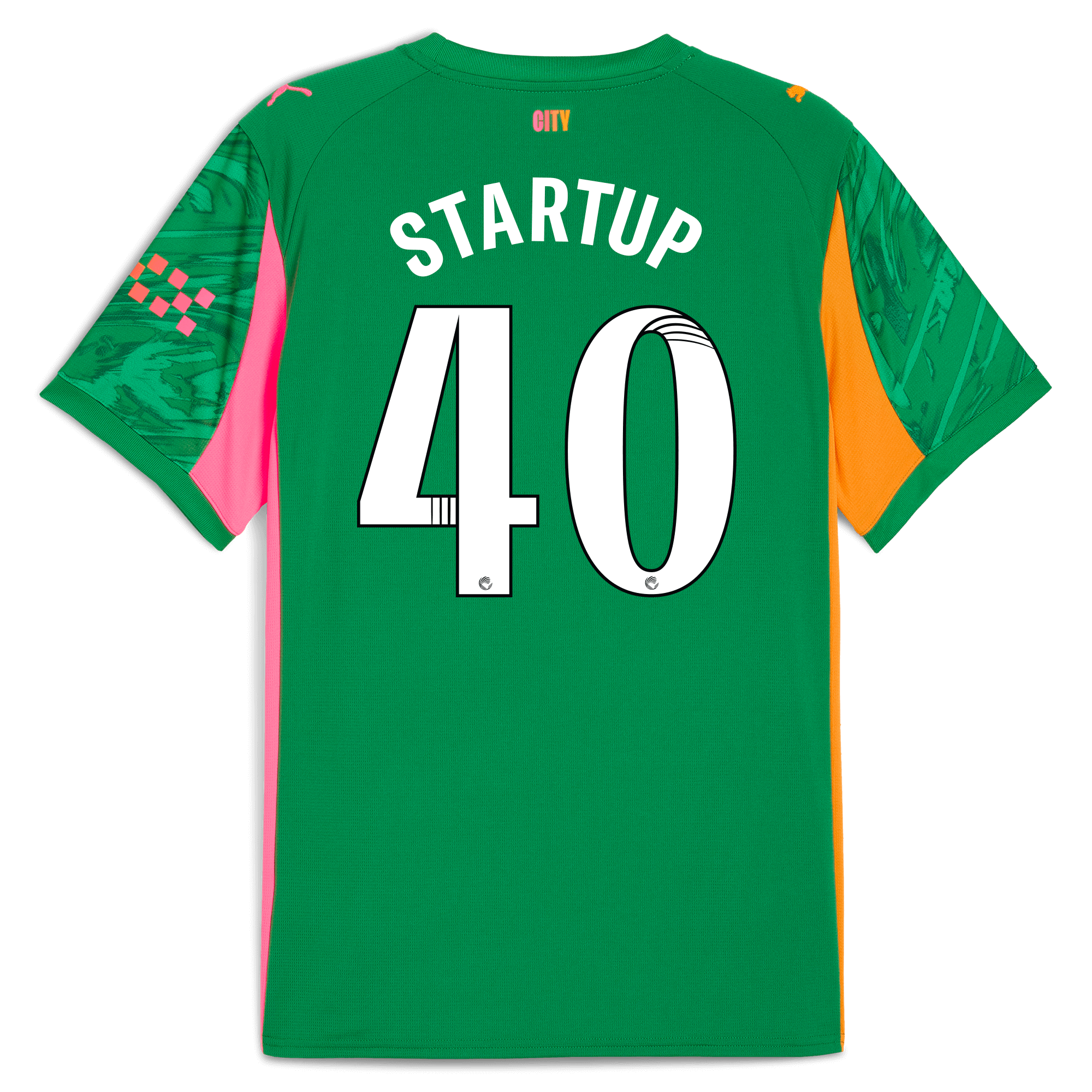 Manchester City manchester city goalkeeper jersey green 202526 with startup 40 printing Collection - ManchesterCitystore.com