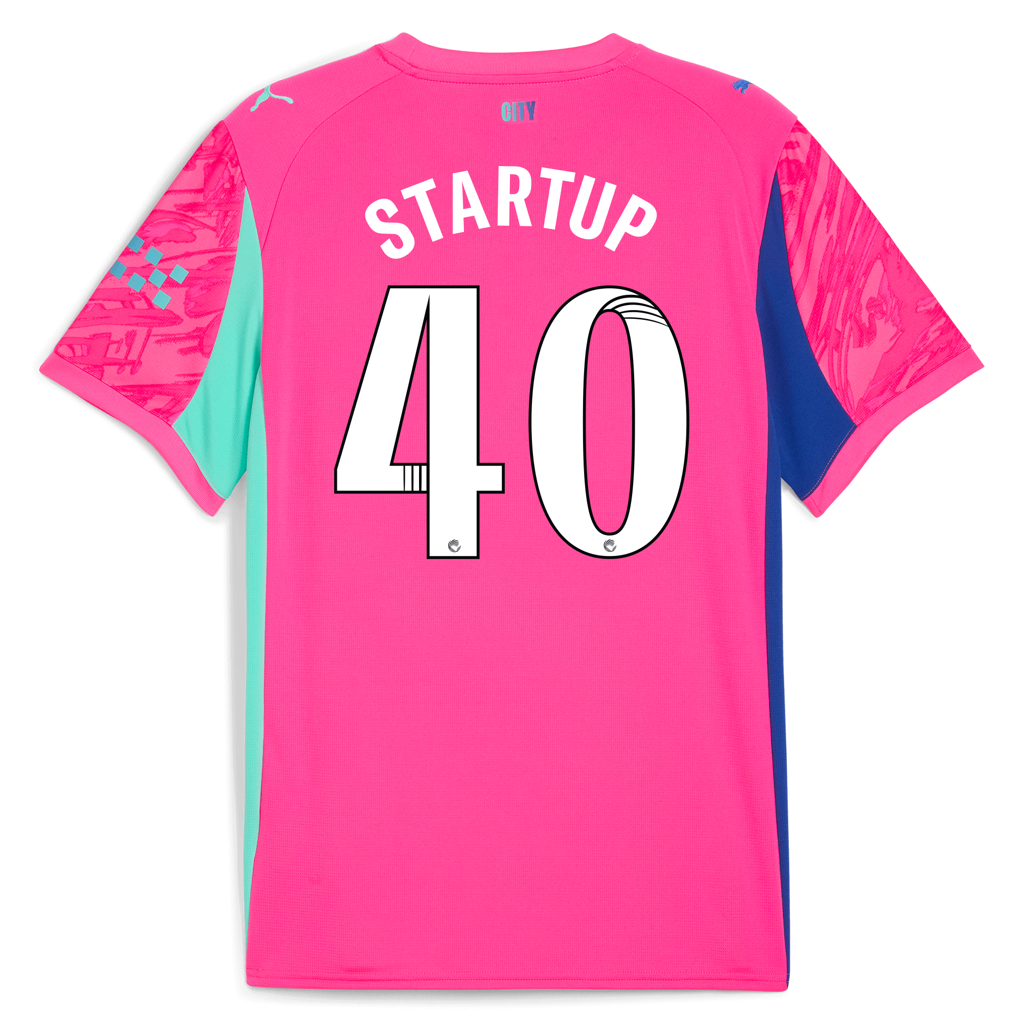 Manchester City manchester city goalkeeper jersey pink 202526 with startup 40 printing Collection - ManchesterCitystore.com