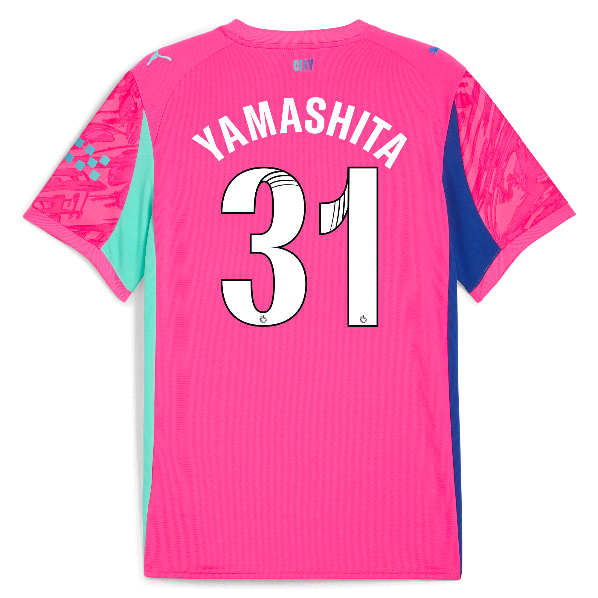 Manchester City manchester city goalkeeper jersey pink 202526 with yamashita 31 printing Collection - ManchesterCitystore.com