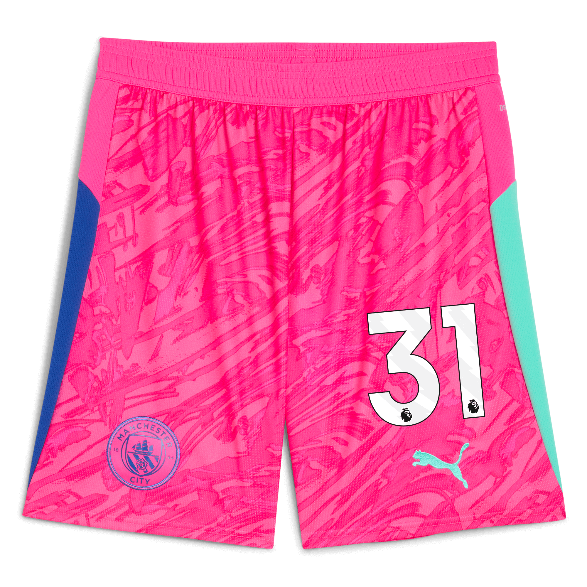 Manchester City manchester city goalkeeper shorts pink 202526 with 31 Collection - ManchesterCitystore.com