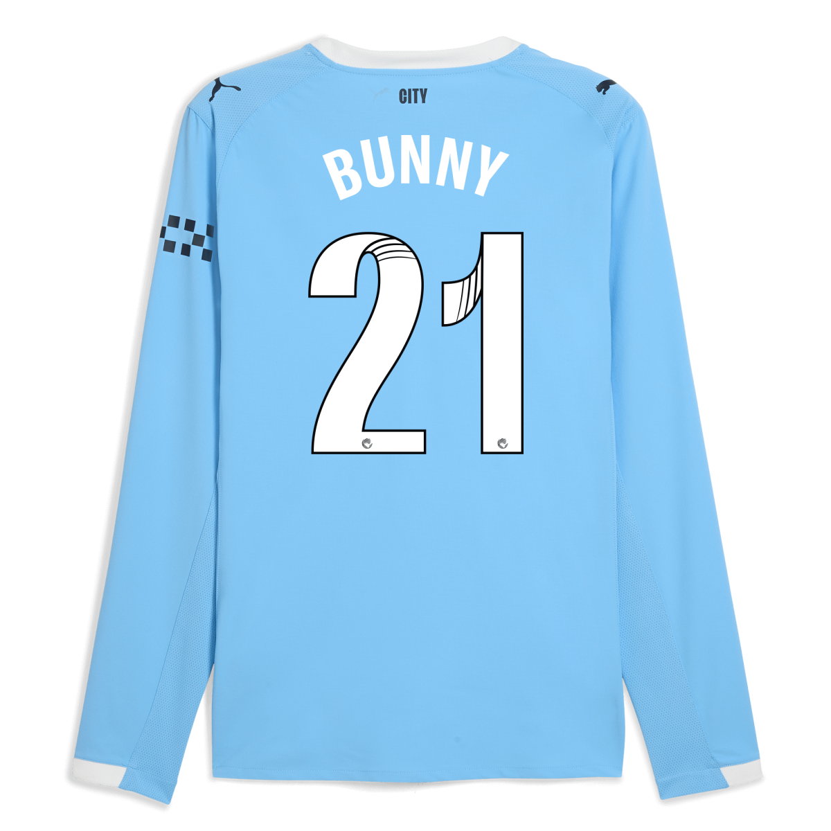 Manchester City manchester city home authentic jersey 202526 long sleeve with bunny 21 printing Collection - ManchesterCitystore.com