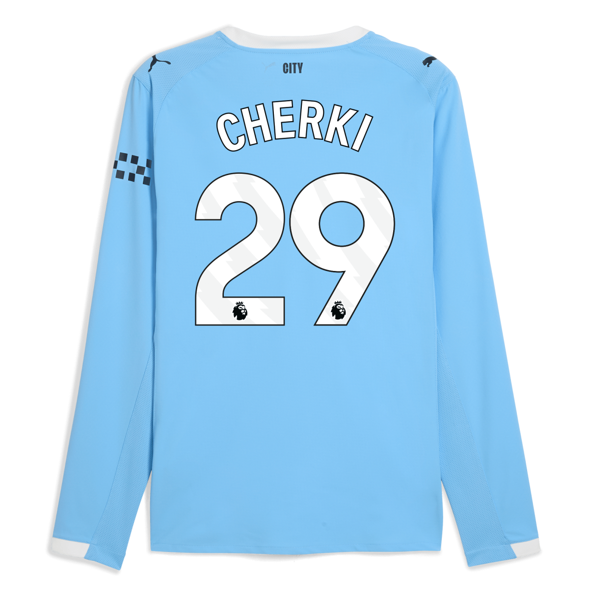 Manchester City manchester city home authentic jersey 202526 long sleeve with cherki 29 printing Collection - ManchesterCitystore.com
