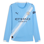 Manchester City manchester city home authentic jersey 202526 long sleeve with custom printing Collection - ManchesterCitystore.com
