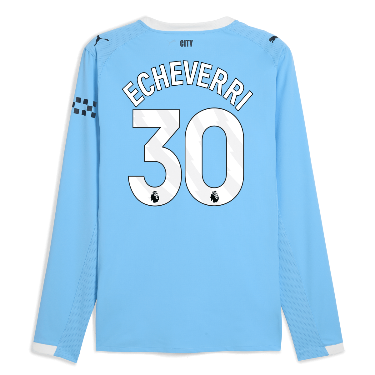 Manchester City manchester city home authentic jersey 202526 long sleeve with echeverri 30 printing Collection - ManchesterCitystore.com