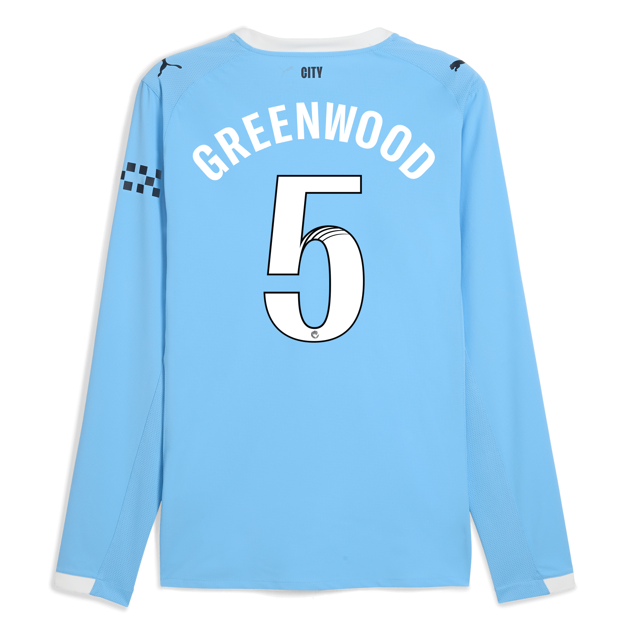 Manchester City manchester city home authentic jersey 202526 long sleeve with greenwood 5 printing Collection - ManchesterCitystore.com