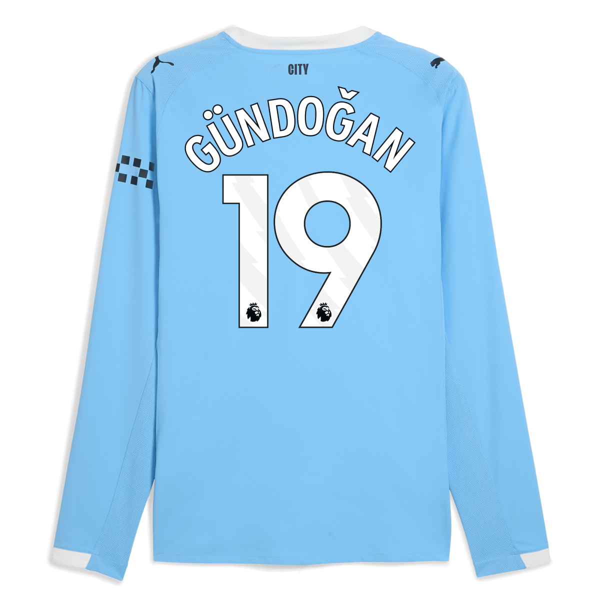 Manchester City manchester city home authentic jersey 202526 long sleeve with gundogan 19 printing Collection - ManchesterCitystore.com