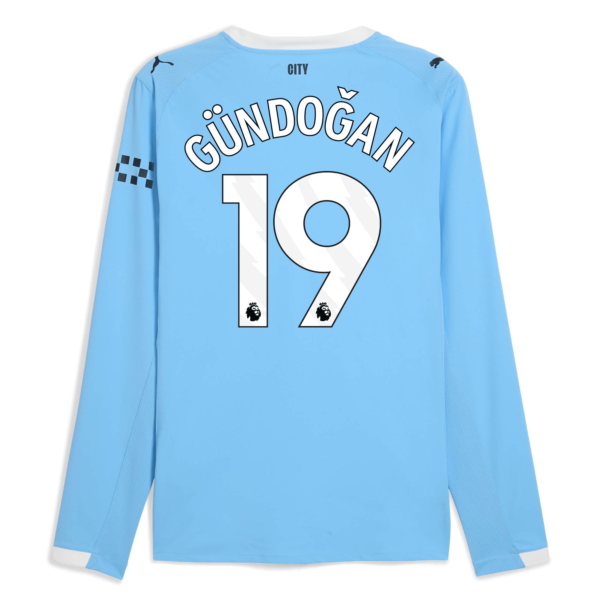 Manchester City manchester city home authentic jersey 202526 long sleeve with gundogan 19 printing Collection - ManchesterCitystore.com