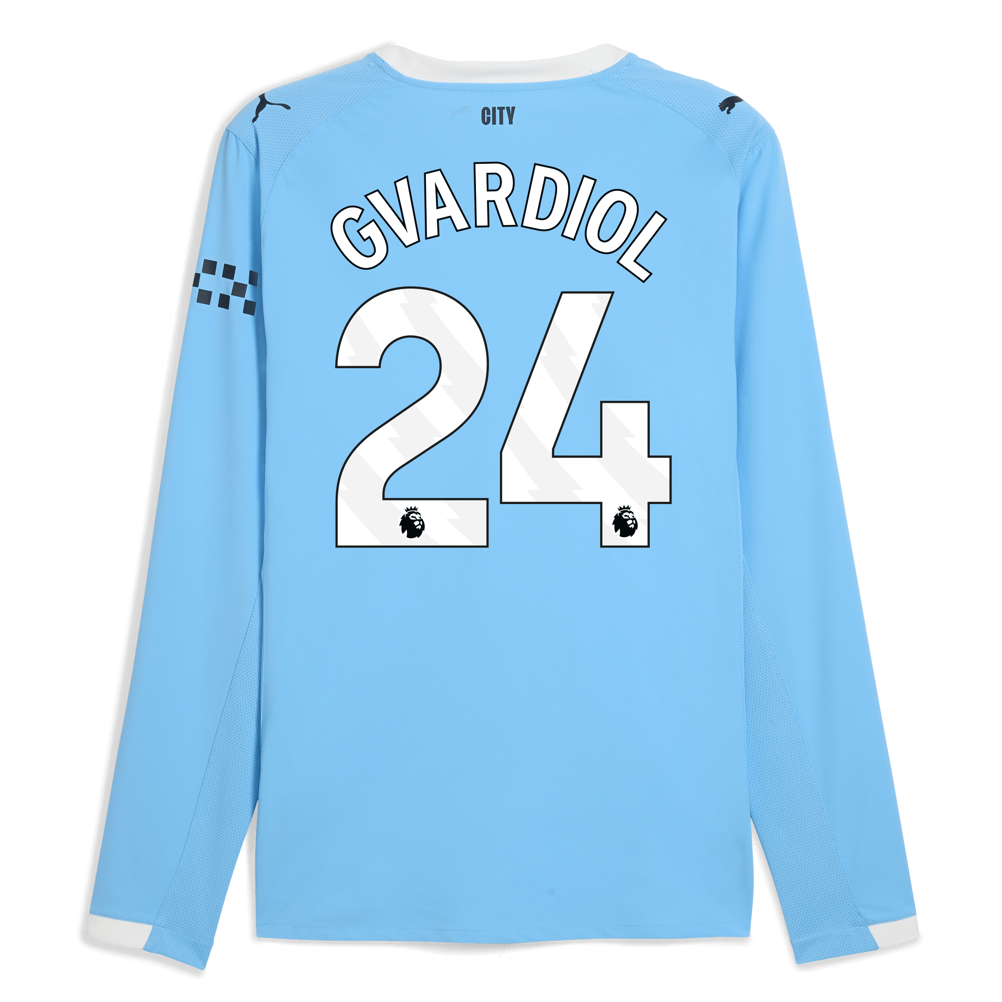 Manchester City manchester city home authentic jersey 202526 long sleeve with gvardiol 24 printing Collection - ManchesterCitystore.com