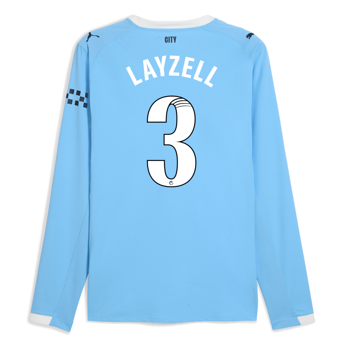 Manchester City manchester city home authentic jersey 202526 long sleeve with layzell 3 printing Collection - ManchesterCitystore.com
