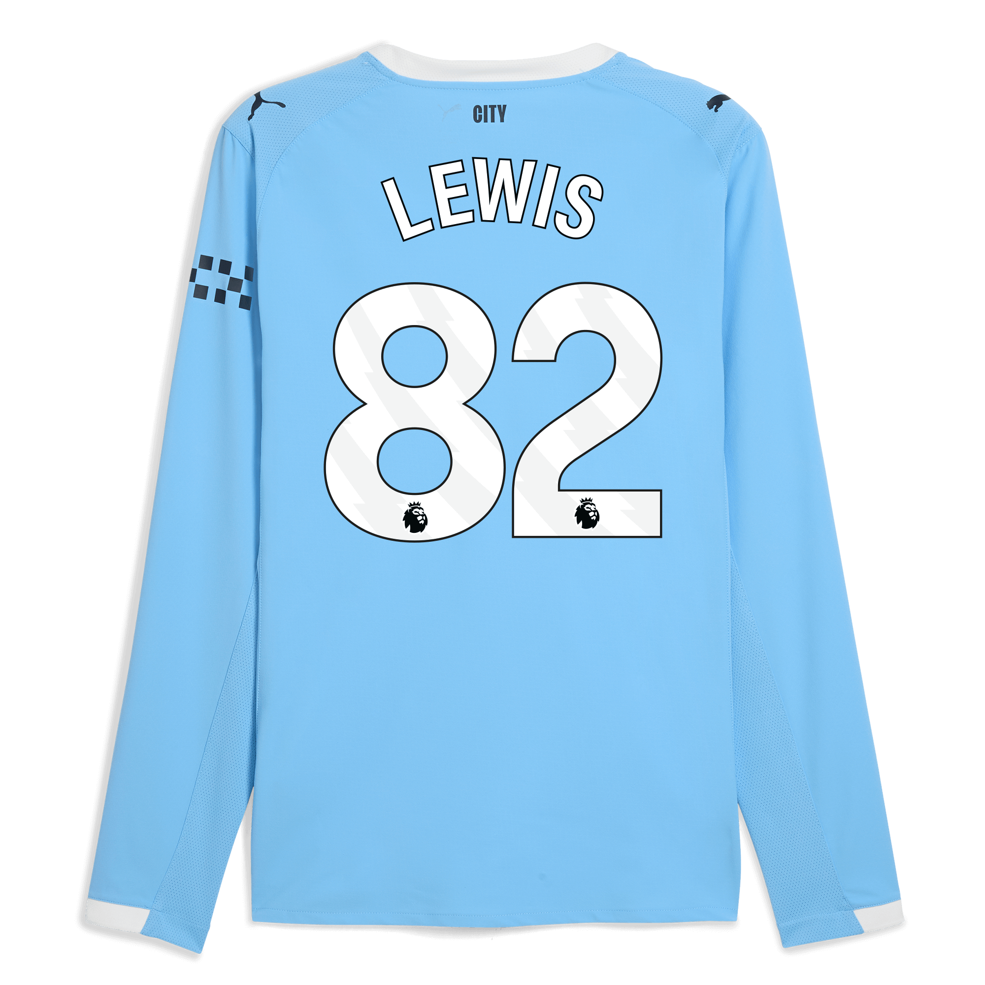 Manchester City manchester city home authentic jersey 202526 long sleeve with lewis 82 printing Collection - ManchesterCitystore.com
