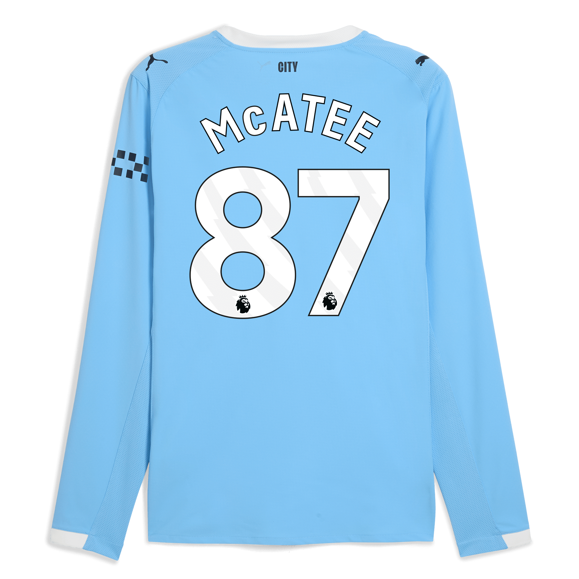 Manchester City manchester city home authentic jersey 202526 long sleeve with mcatee 87 printing Collection - ManchesterCitystore.com
