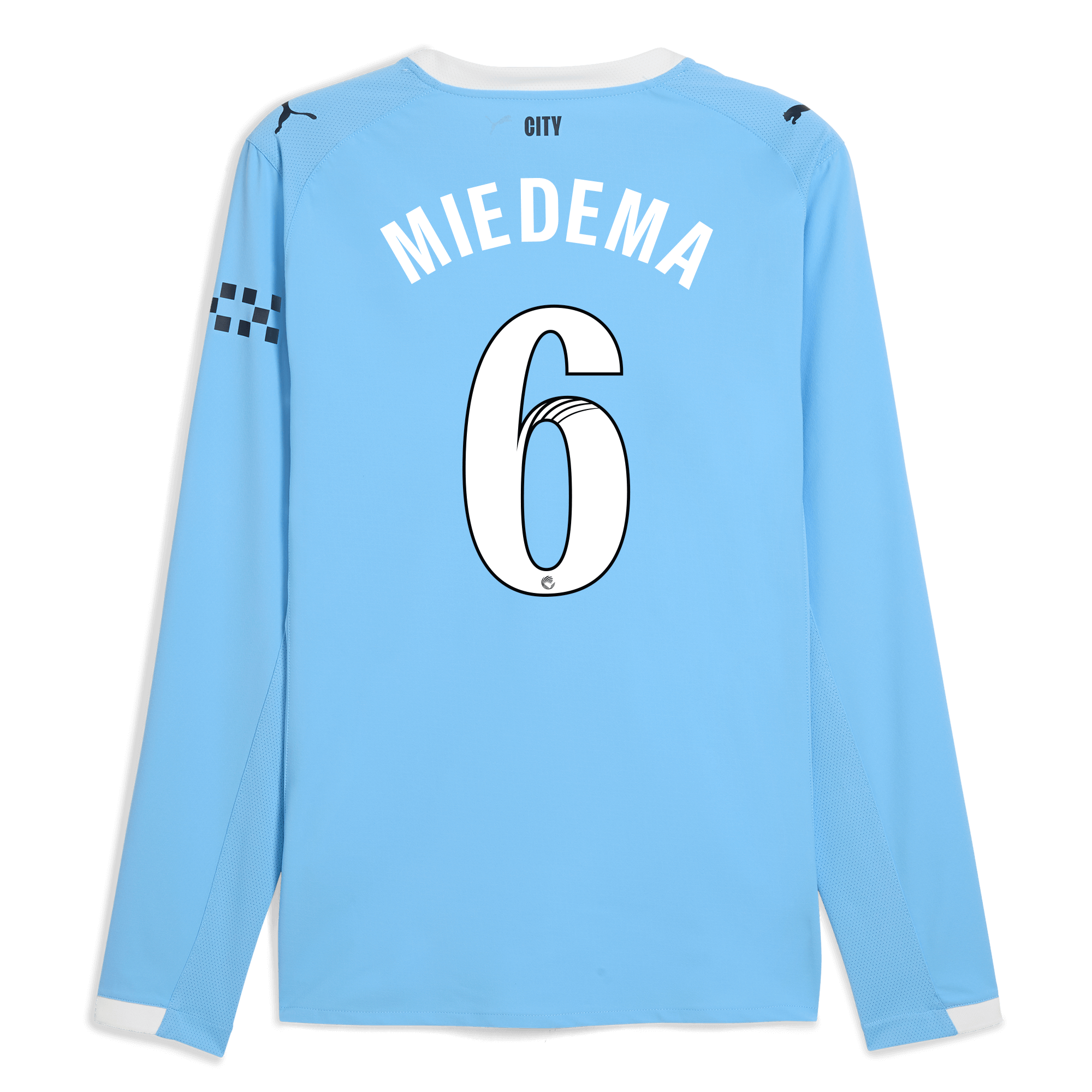 Manchester City manchester city home authentic jersey 202526 long sleeve with miedema 6 printing Collection - ManchesterCitystore.com
