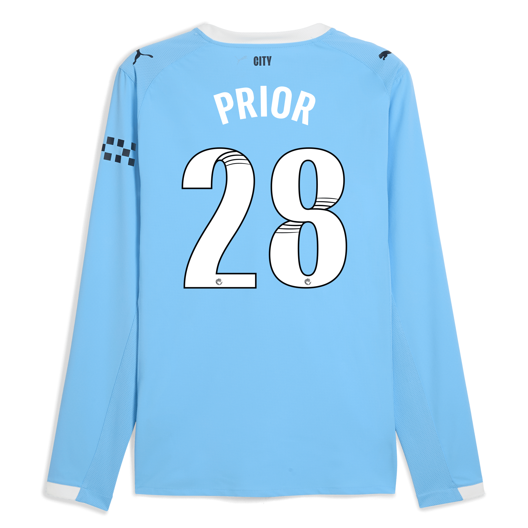 Manchester City manchester city home authentic jersey 202526 long sleeve with prior 28 printing Collection - ManchesterCitystore.com