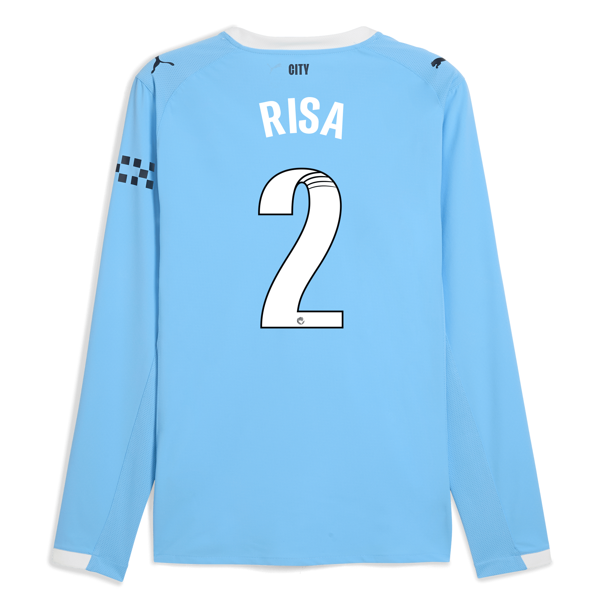 Manchester City manchester city home authentic jersey 202526 long sleeve with risa 2 printing Collection - ManchesterCitystore.com