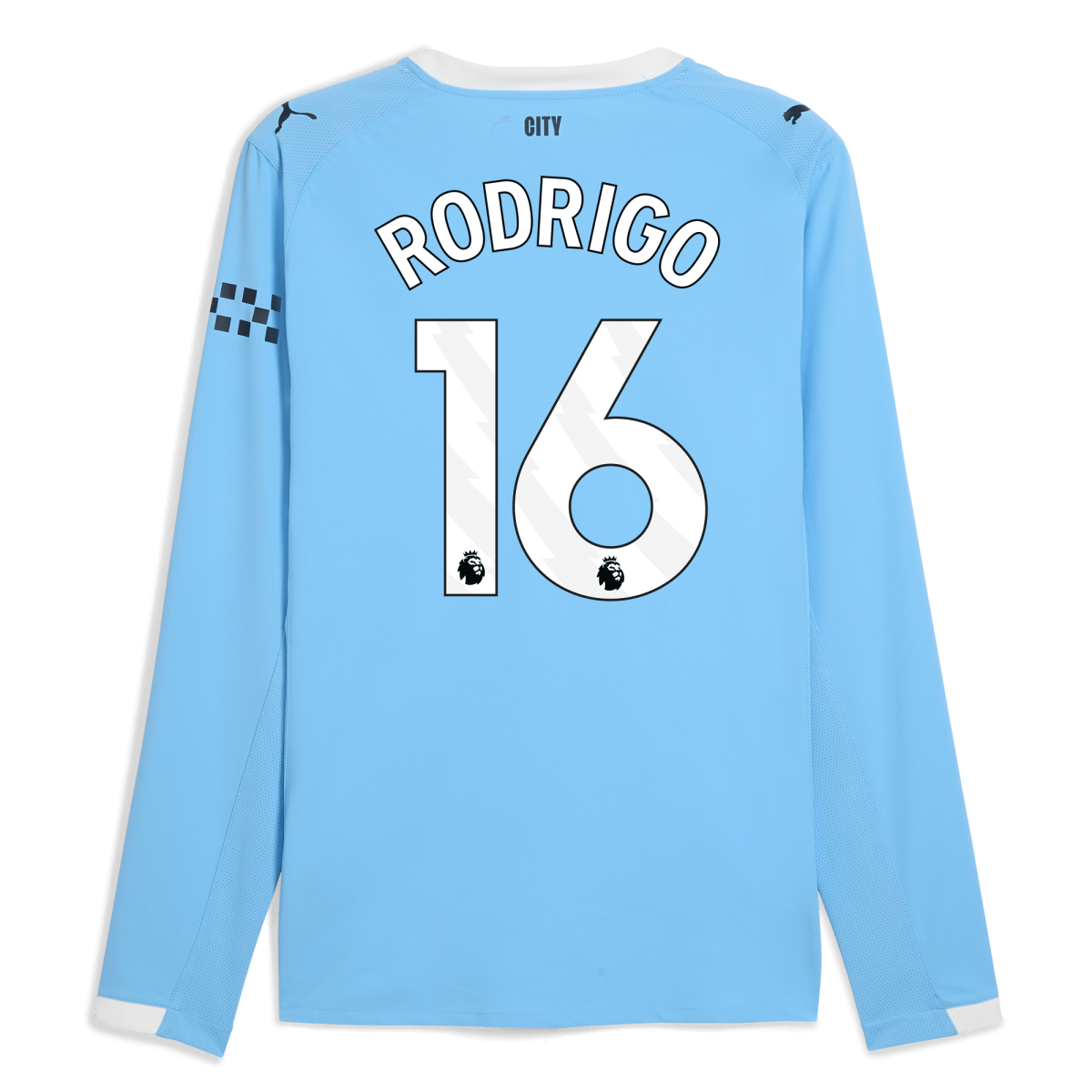 Manchester City manchester city home authentic jersey 202526 long sleeve with rodrigo 16 printing Collection - ManchesterCitystore.com