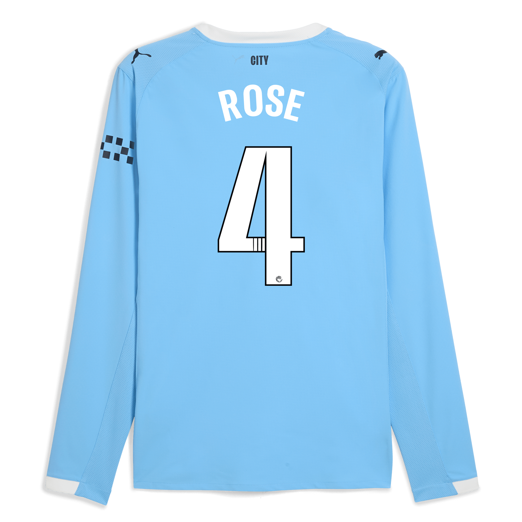 Manchester City manchester city home authentic jersey 202526 long sleeve with rose 4 printing Collection - ManchesterCitystore.com
