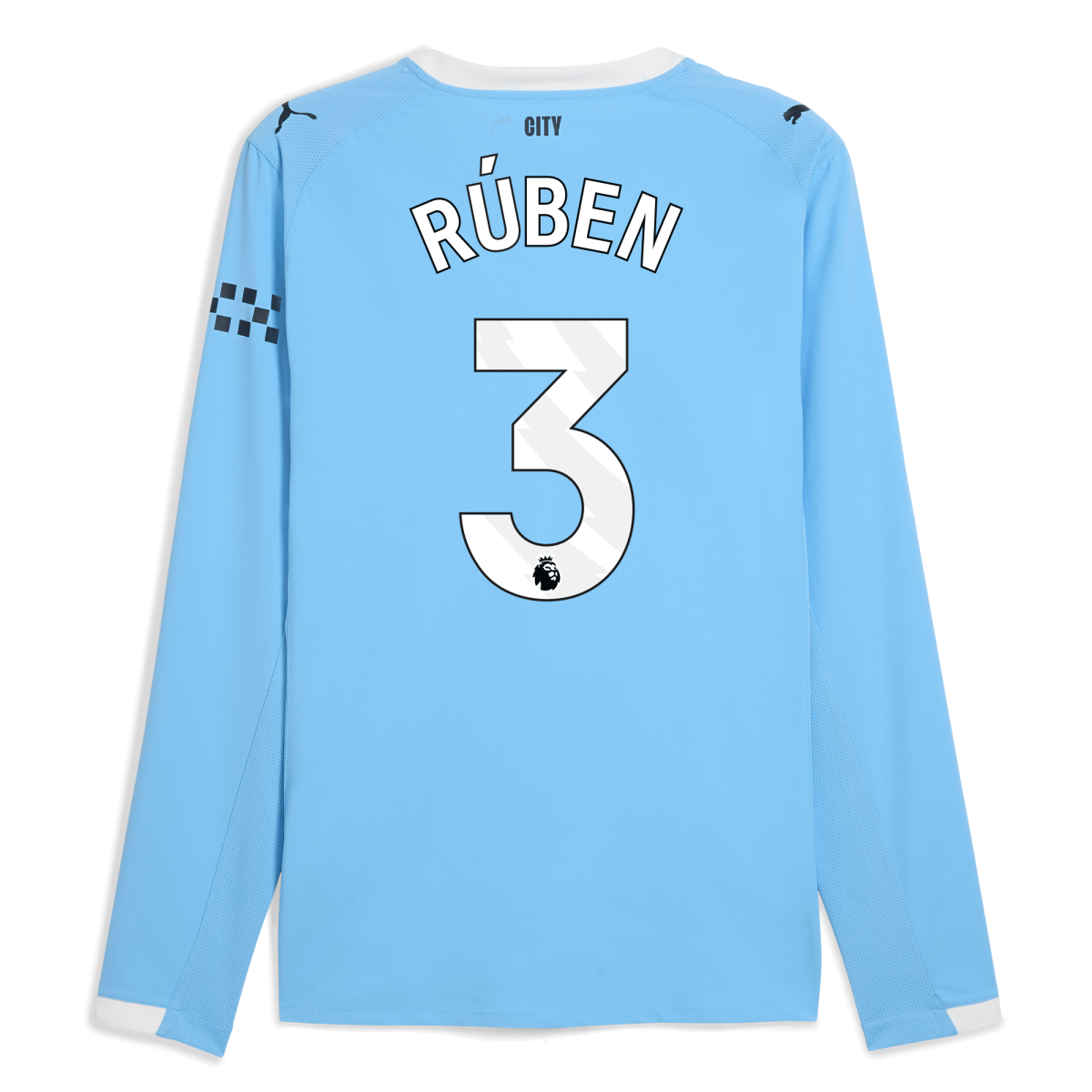Manchester City manchester city home authentic jersey 202526 long sleeve with ruben 3 printing Collection - ManchesterCitystore.com