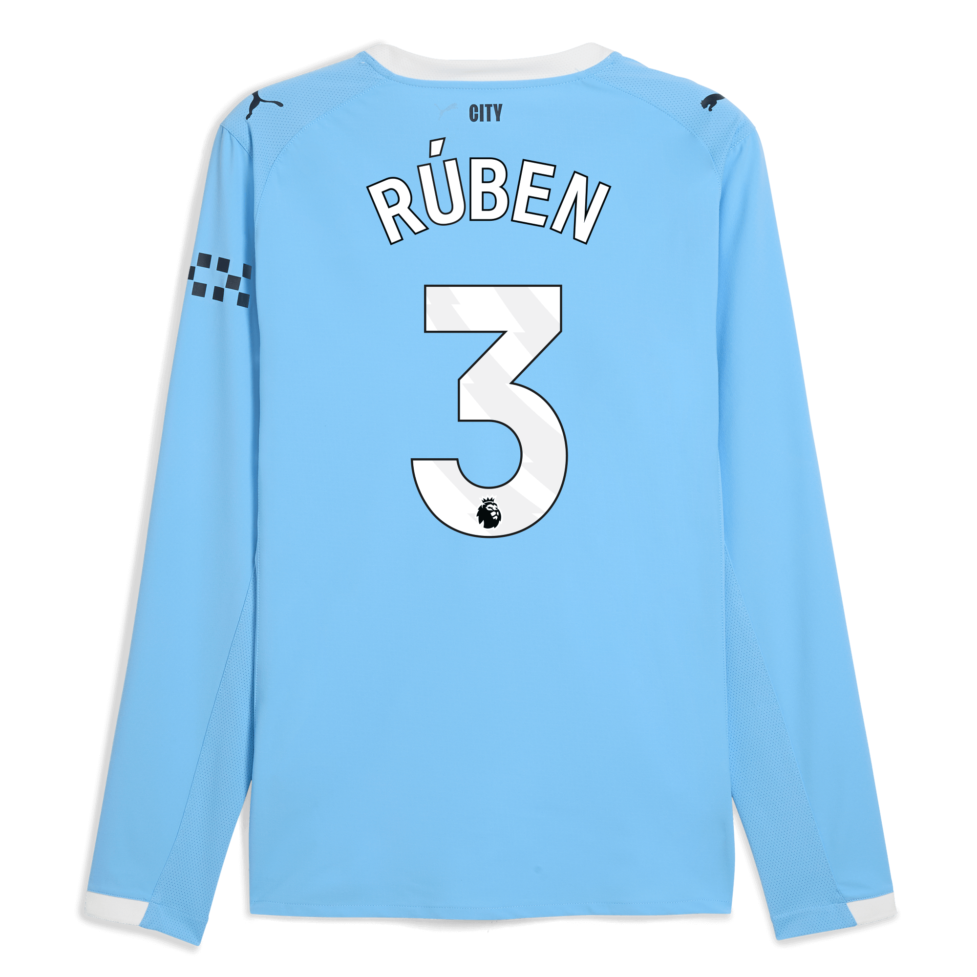 Manchester City manchester city home authentic jersey 202526 long sleeve with ruben 3 printing Collection - ManchesterCitystore.com