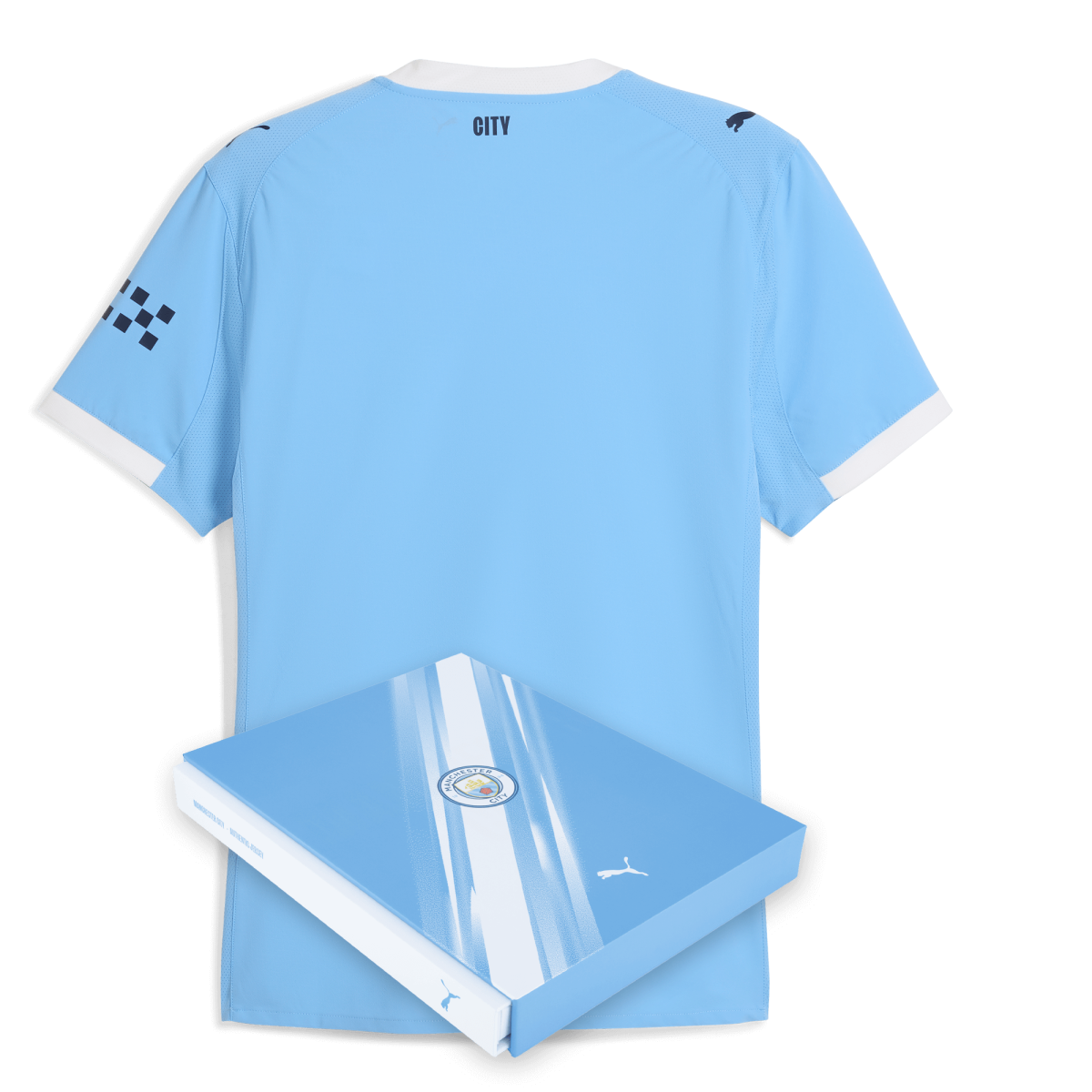 Manchester City manchester city home authentic jersey 202526 with custom printing in gift box Collection - ManchesterCitystore.com
