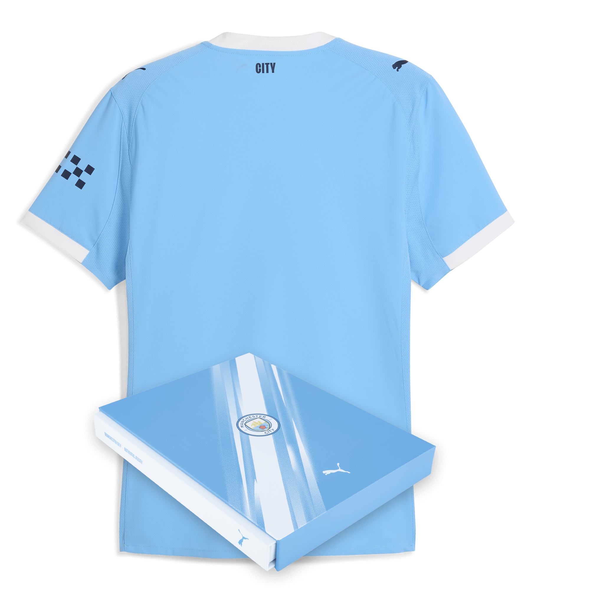 Manchester City manchester city home authentic jersey 202526 with custom printing in gift box Collection - ManchesterCitystore.com