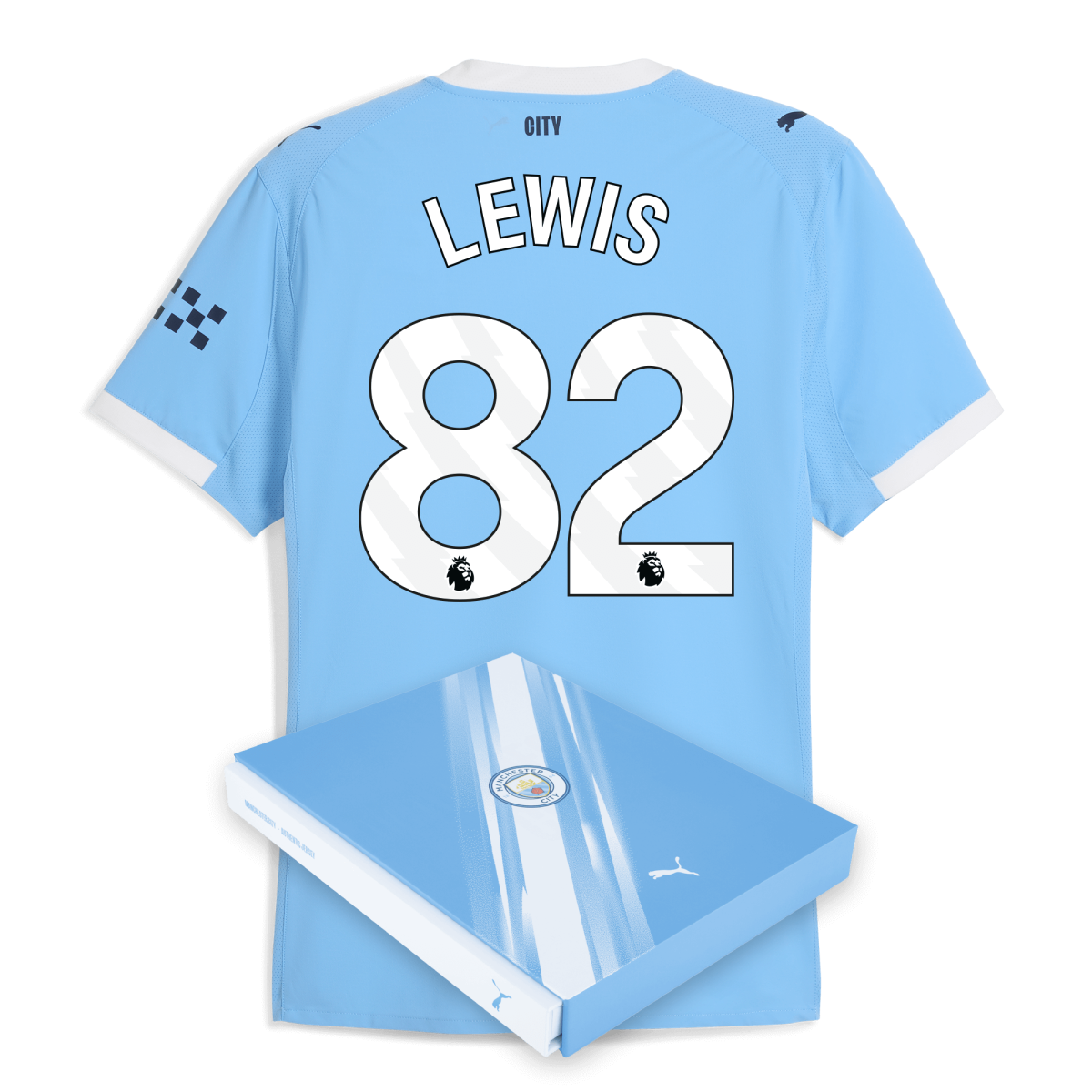 Manchester City manchester city home authentic jersey 202526 with lewis 82 printing in gift box Collection - ManchesterCitystore.com