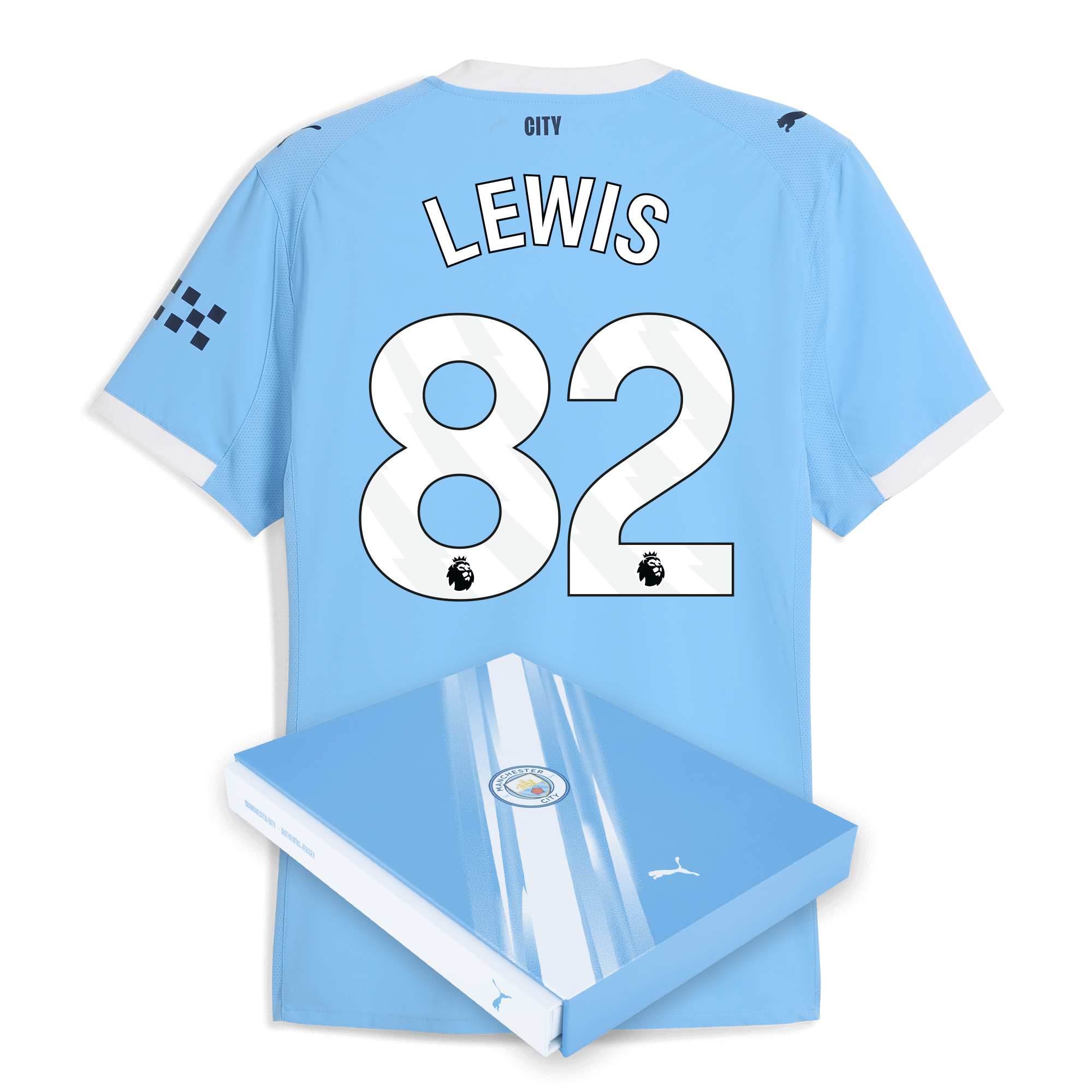 Manchester City manchester city home authentic jersey 202526 with lewis 82 printing in gift box Collection - ManchesterCitystore.com
