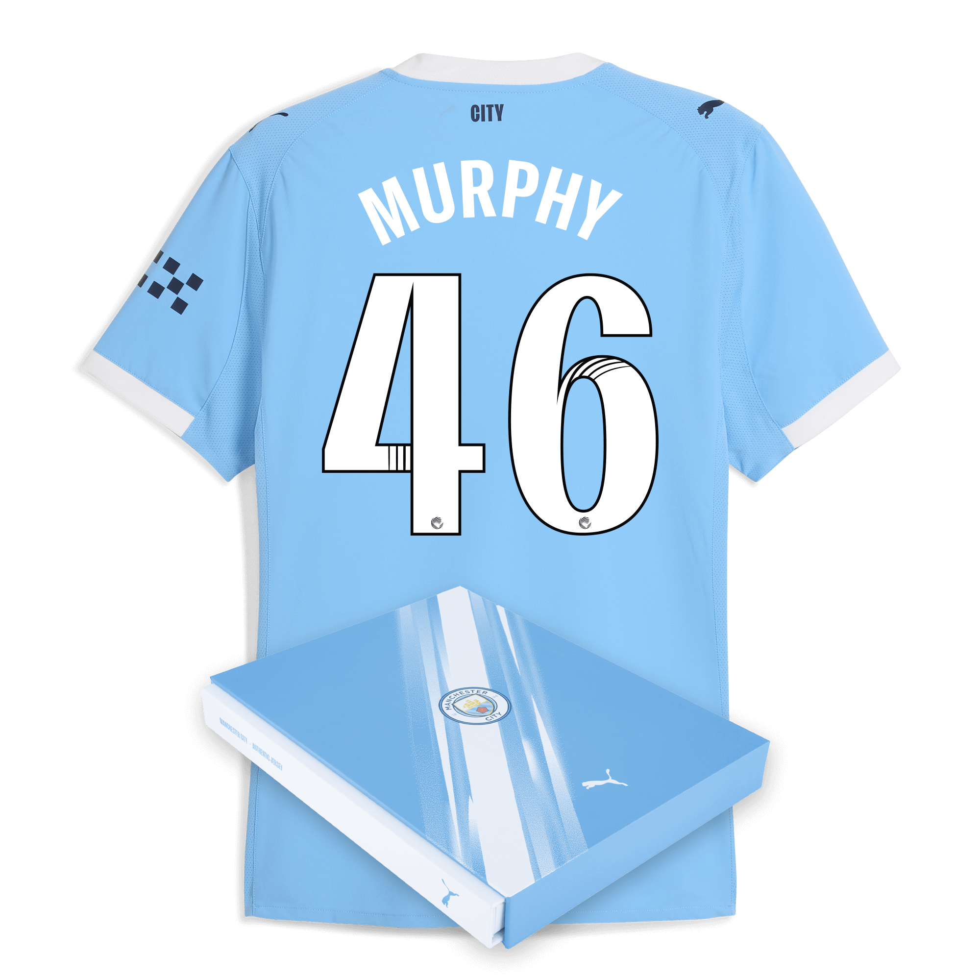 Manchester City manchester city home authentic jersey 202526 with murphy 46 printing in gift box Collection - ManchesterCitystore.com