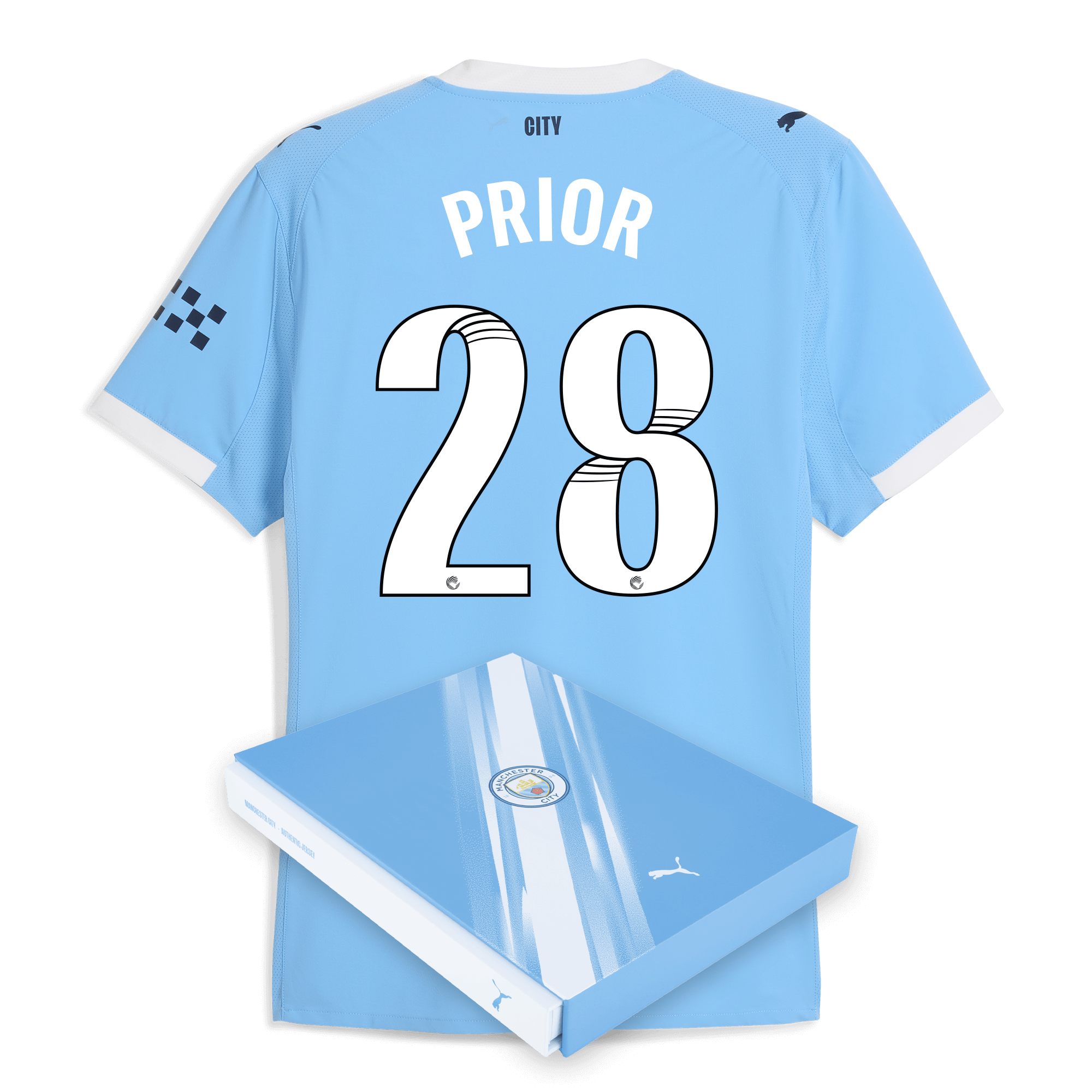 Manchester City manchester city home authentic jersey 202526 with prior 28 printing in gift box Collection - ManchesterCitystore.com