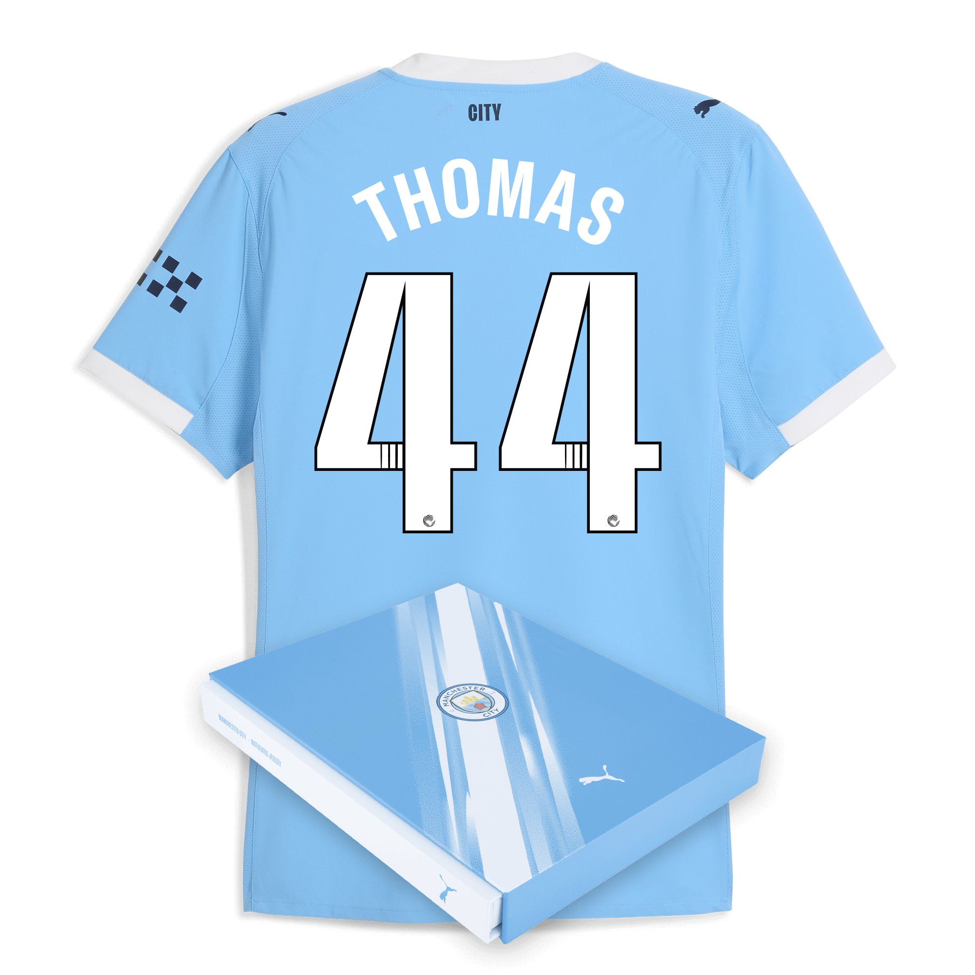 Manchester City manchester city home authentic jersey 202526 with thomas 44 printing in gift box Collection - ManchesterCitystore.com