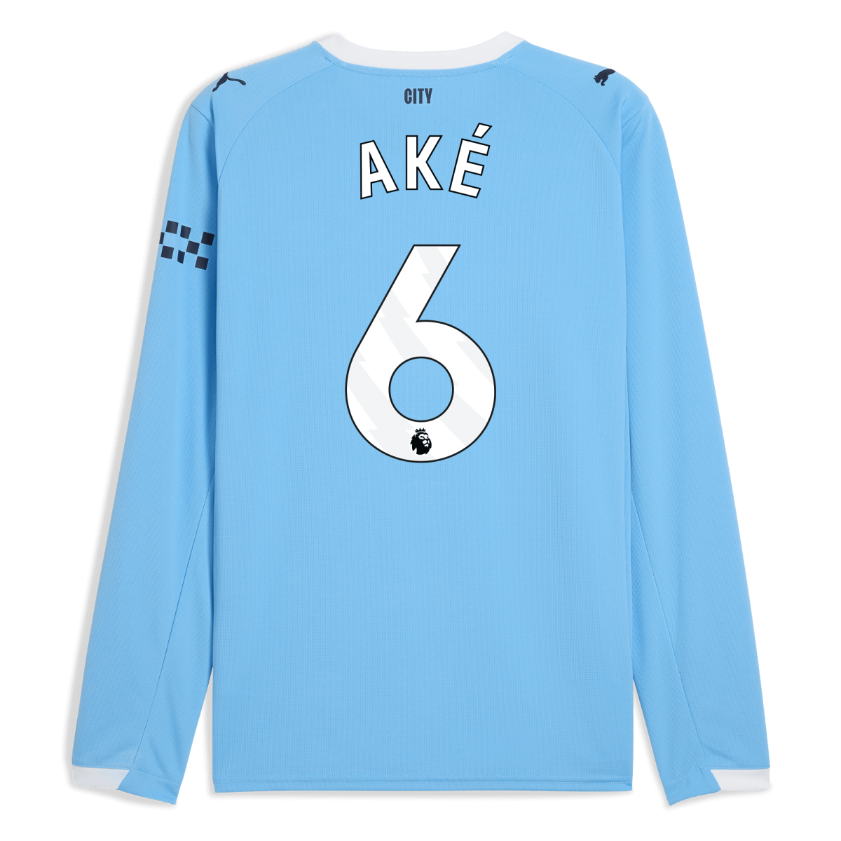 Manchester City manchester city home jersey 202526 long sleeve with ake 6 printing Collection - ManchesterCitystore.com