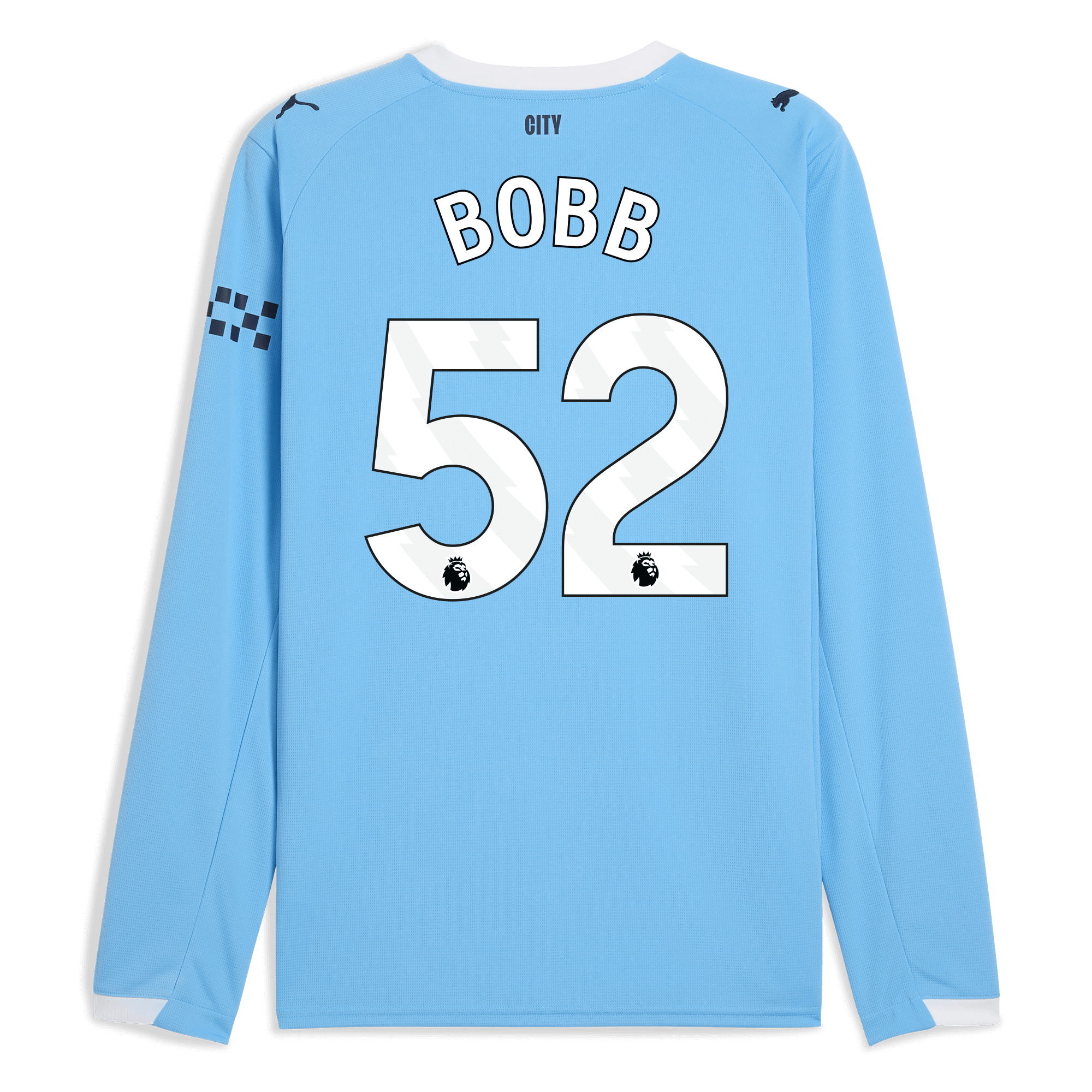 Manchester City manchester city home jersey 202526 long sleeve with bobb 52 printing Collection - ManchesterCitystore.com