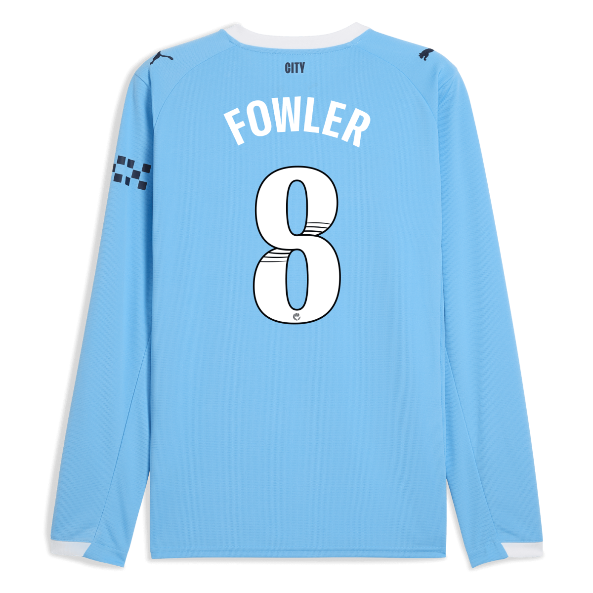 Manchester City manchester city home jersey 202526 long sleeve with fowler 8 printing Collection - ManchesterCitystore.com