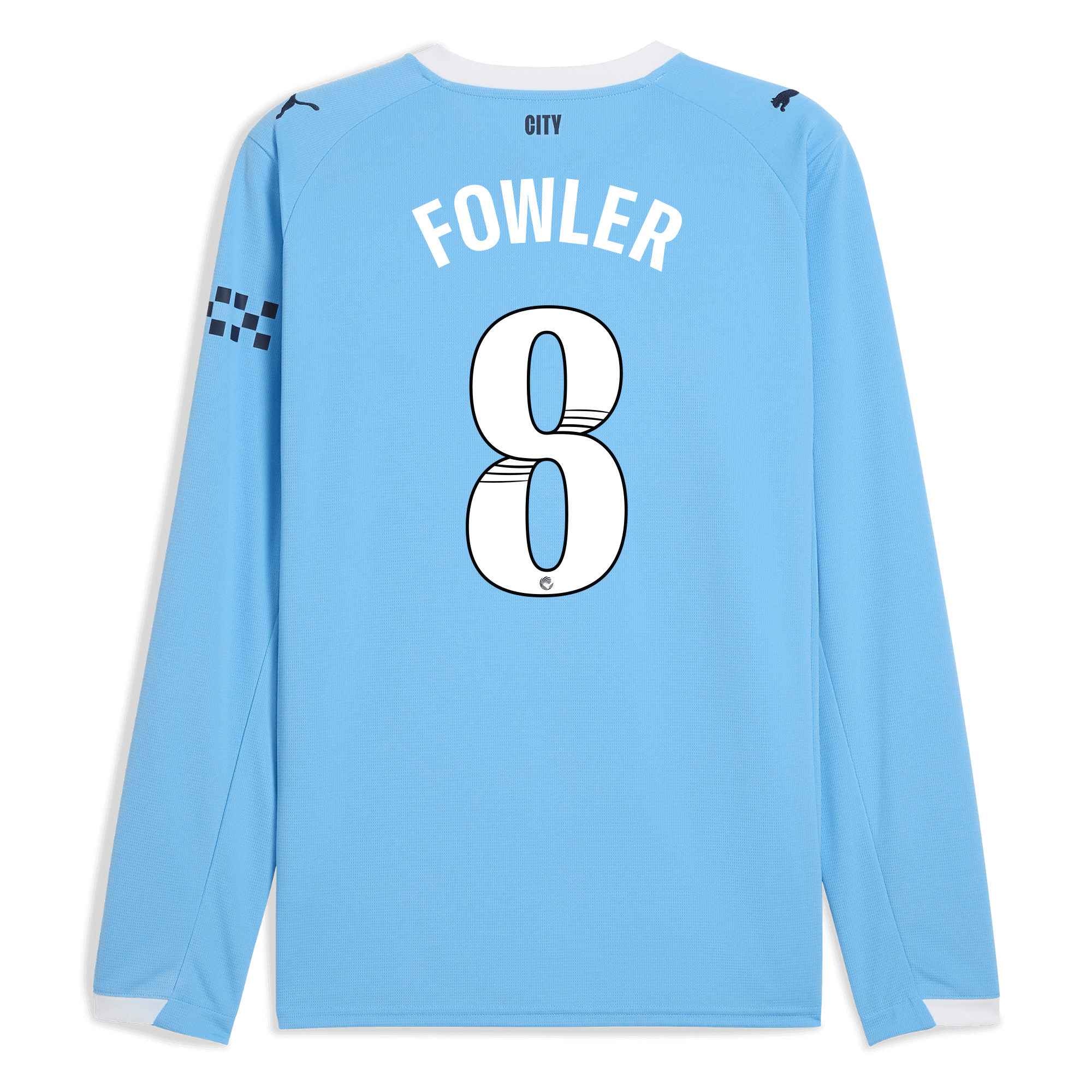 Manchester City manchester city home jersey 202526 long sleeve with fowler 8 printing Collection - ManchesterCitystore.com