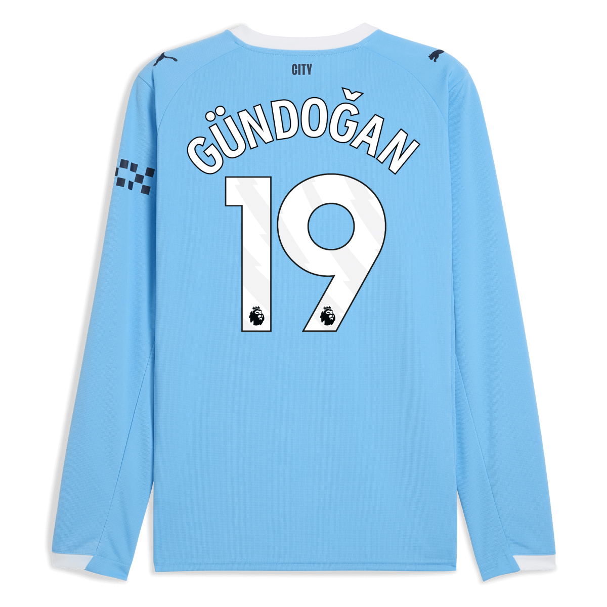 Manchester City manchester city home jersey 202526 long sleeve with gundogan 19 printing Collection - ManchesterCitystore.com