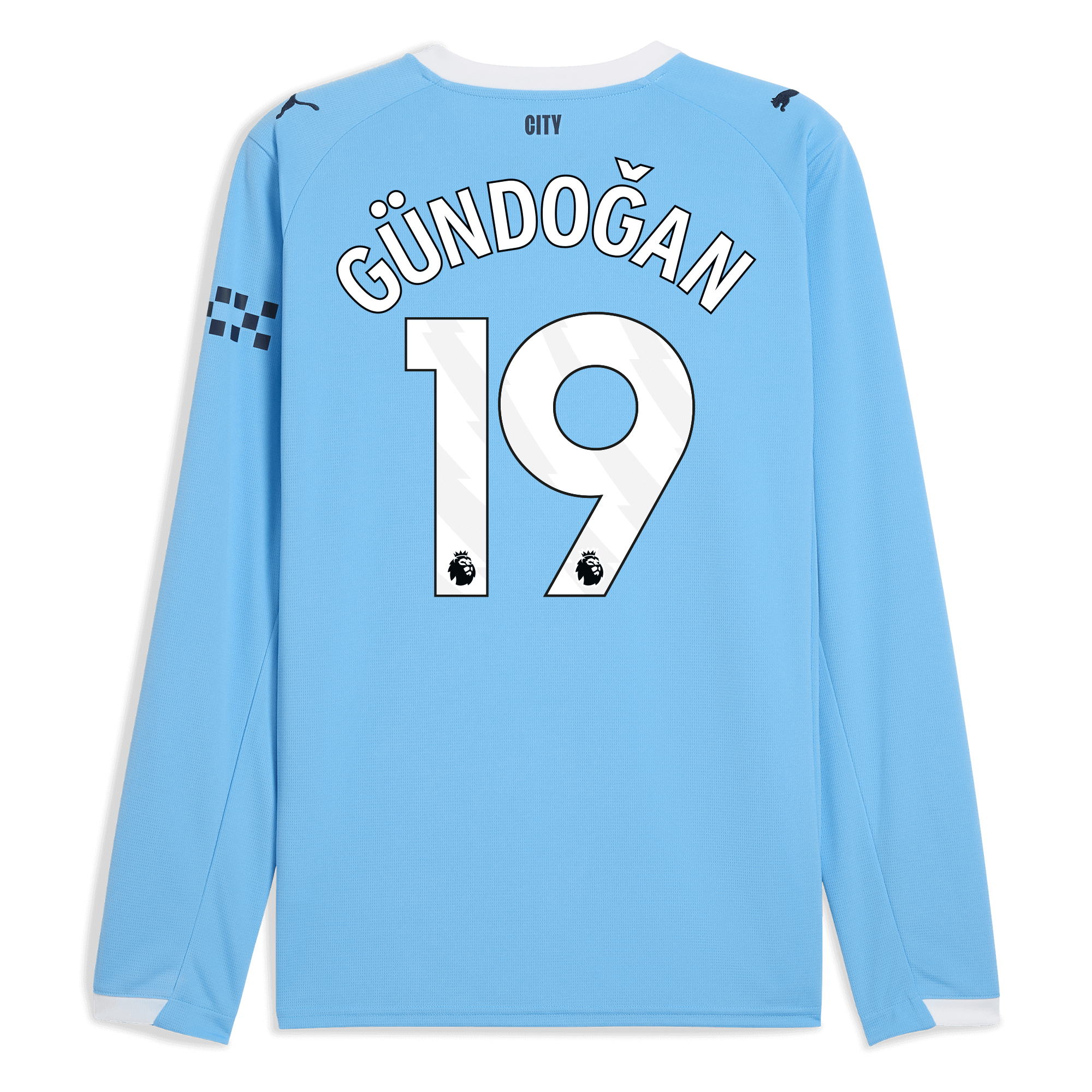 Manchester City manchester city home jersey 202526 long sleeve with gundogan 19 printing Collection - ManchesterCitystore.com