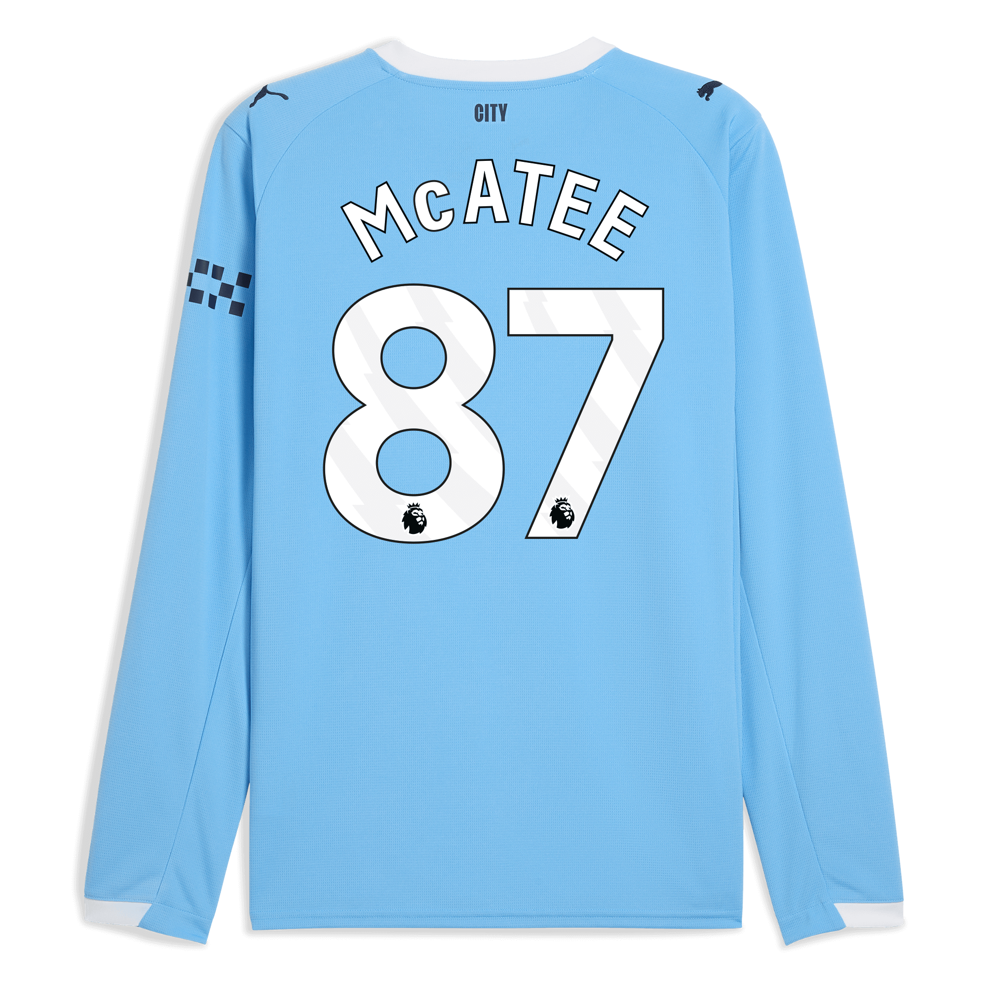 Manchester City manchester city home jersey 202526 long sleeve with mcatee 87 printing Collection - ManchesterCitystore.com