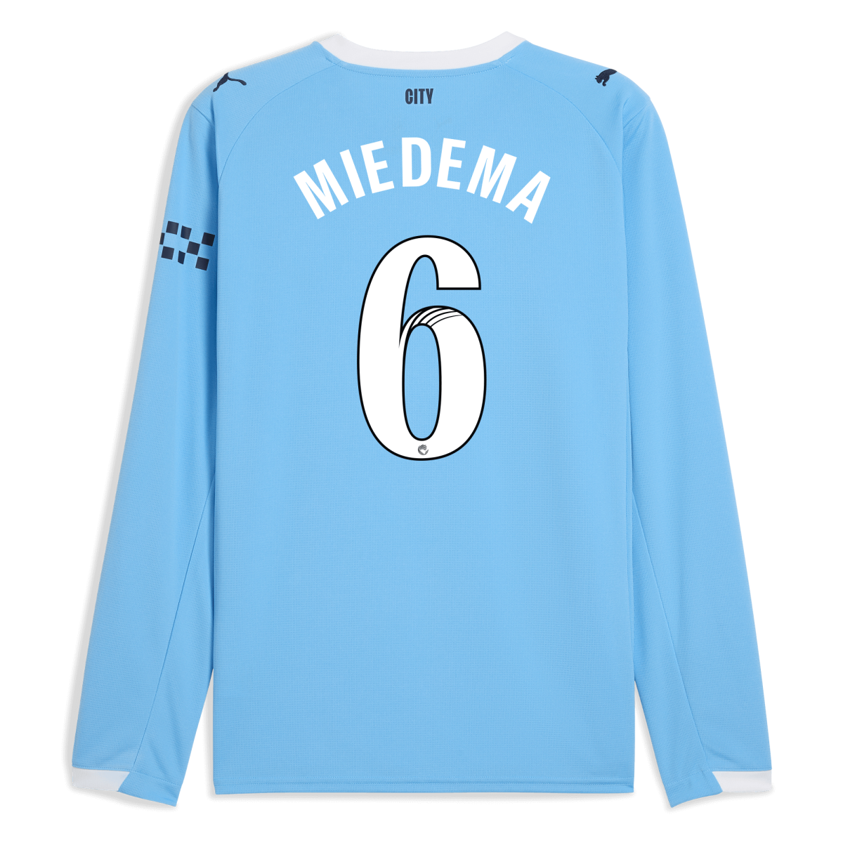 Manchester City manchester city home jersey 202526 long sleeve with miedema 6 printing Collection - ManchesterCitystore.com