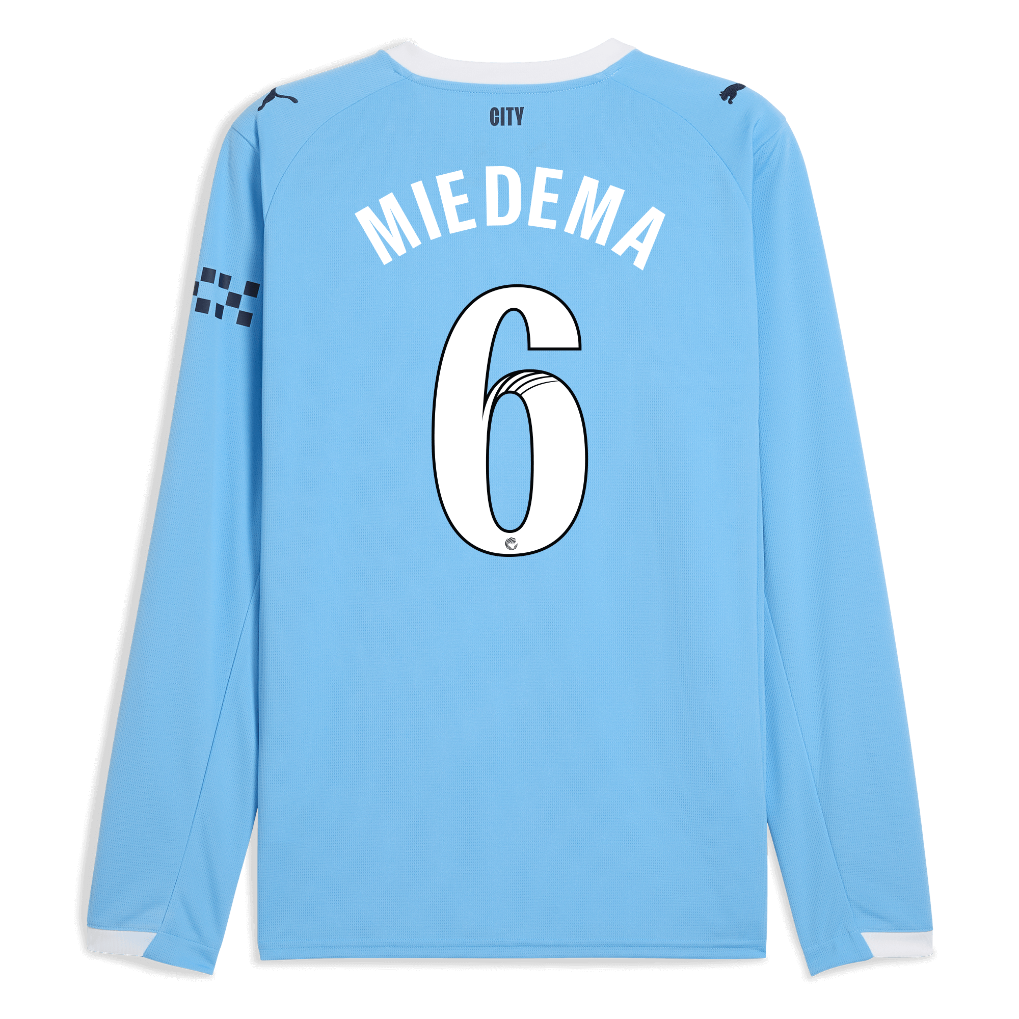 Manchester City manchester city home jersey 202526 long sleeve with miedema 6 printing Collection - ManchesterCitystore.com