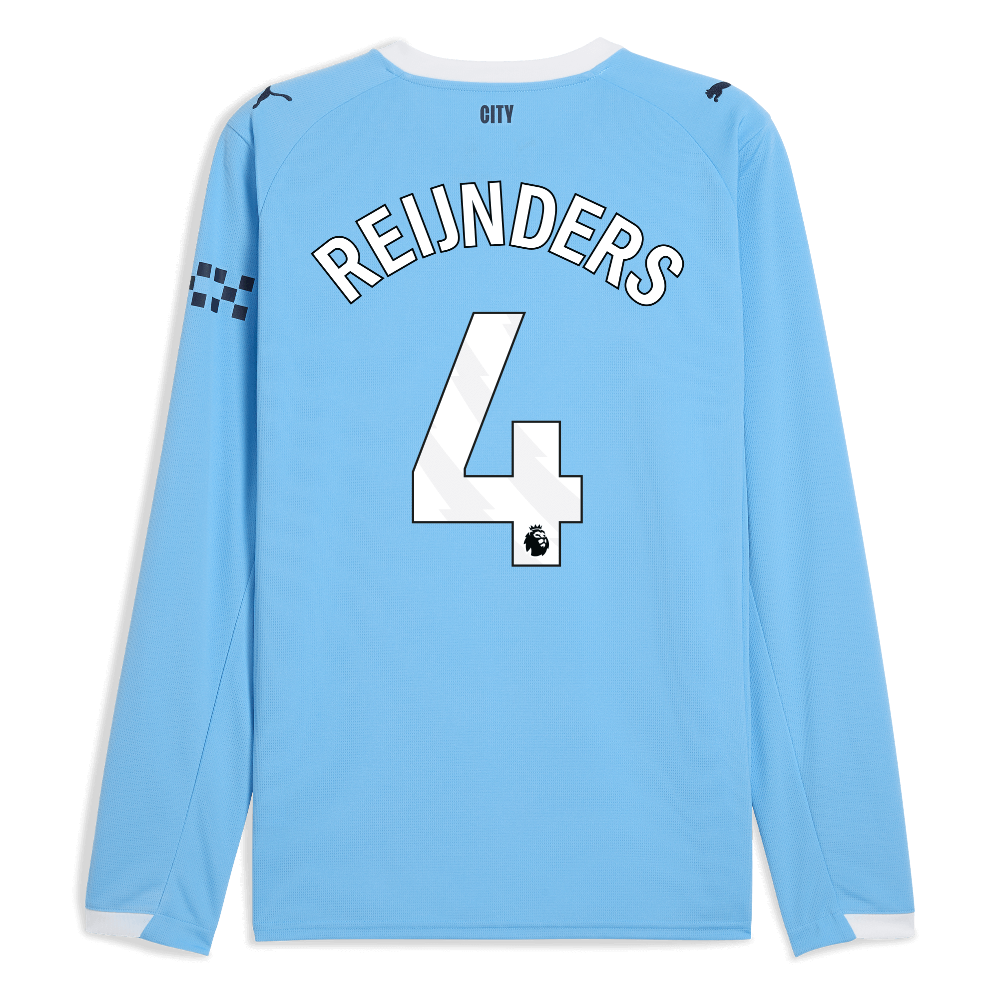 Manchester City manchester city home jersey 202526 long sleeve with reijnders 4 printing Collection - ManchesterCitystore.com