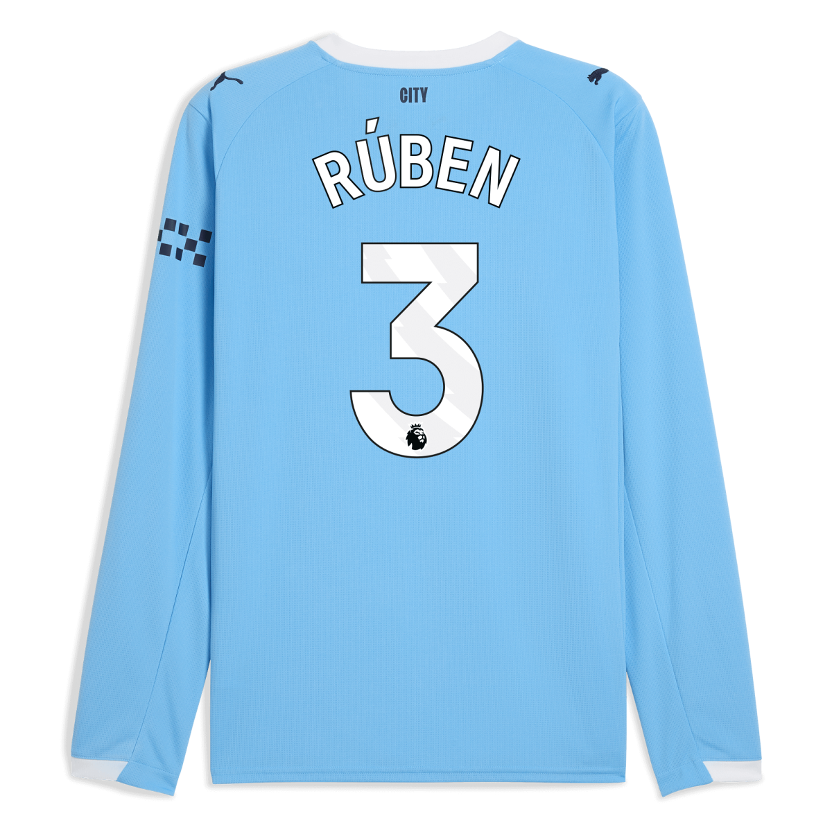 Manchester City manchester city home jersey 202526 long sleeve with ruben 3 printing Collection - ManchesterCitystore.com