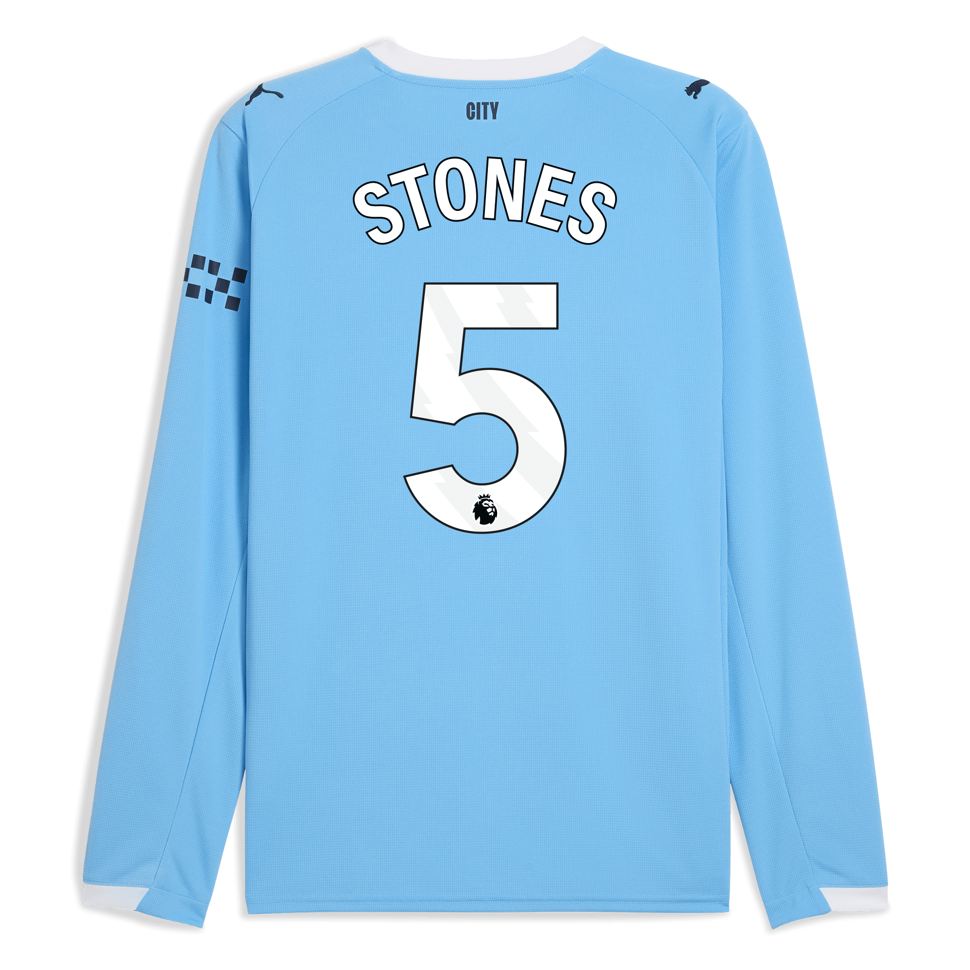 Manchester City manchester city home jersey 202526 long sleeve with stones 5 printing Collection - ManchesterCitystore.com