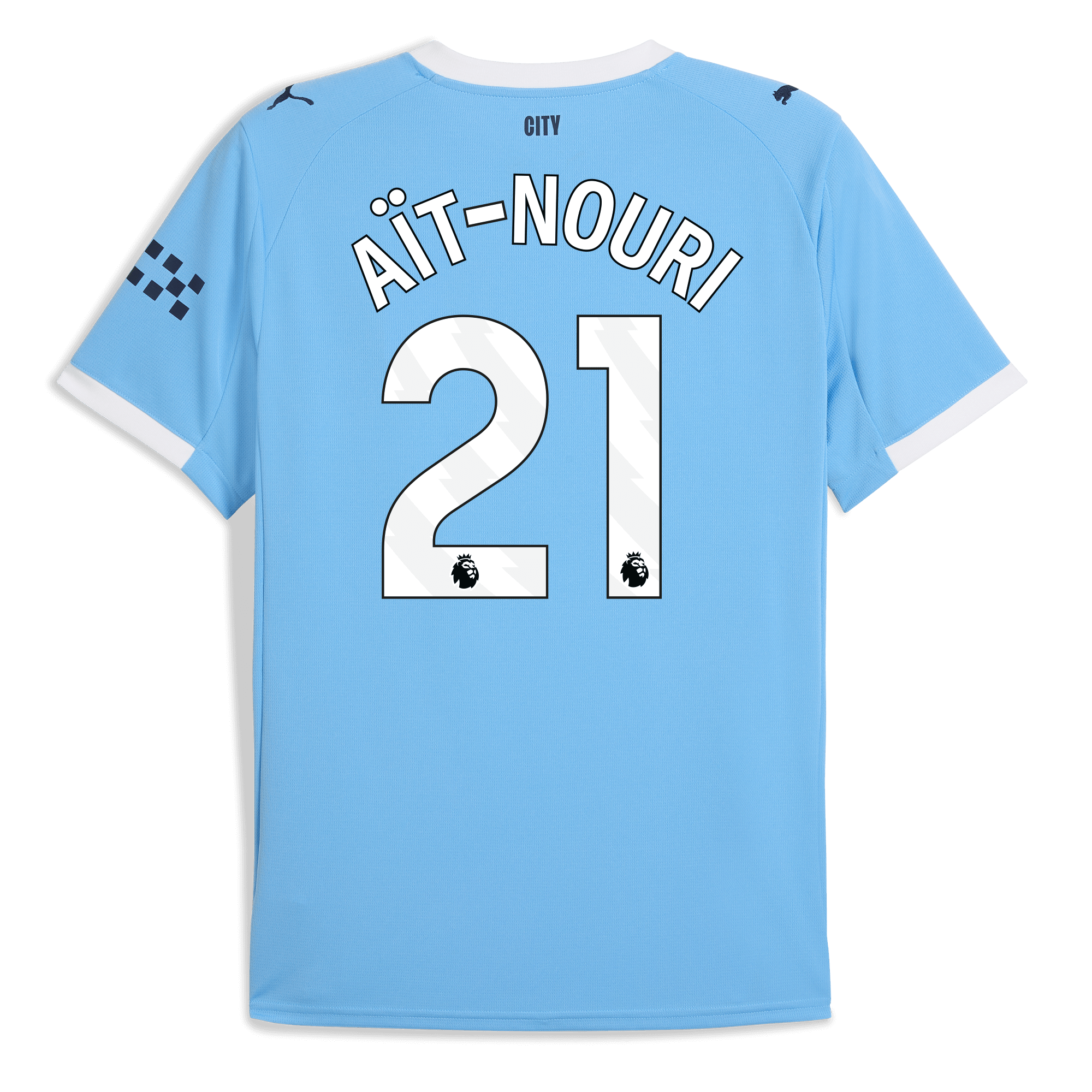Manchester City manchester city home jersey 202526 with ait-nouri 21 printing Collection - ManchesterCitystore.com